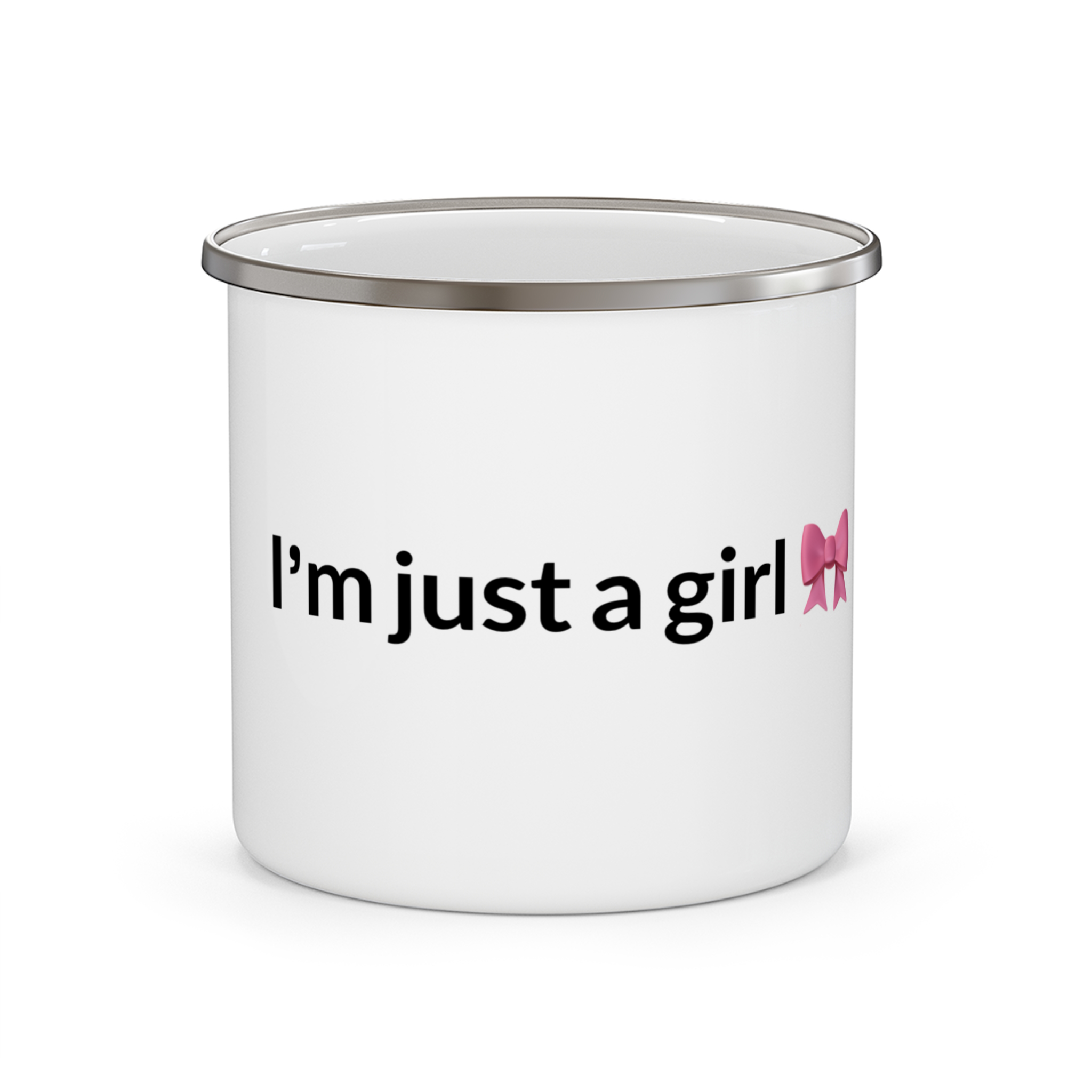 ماگ با طرح I’m just a girlنمای روبرو ۱
