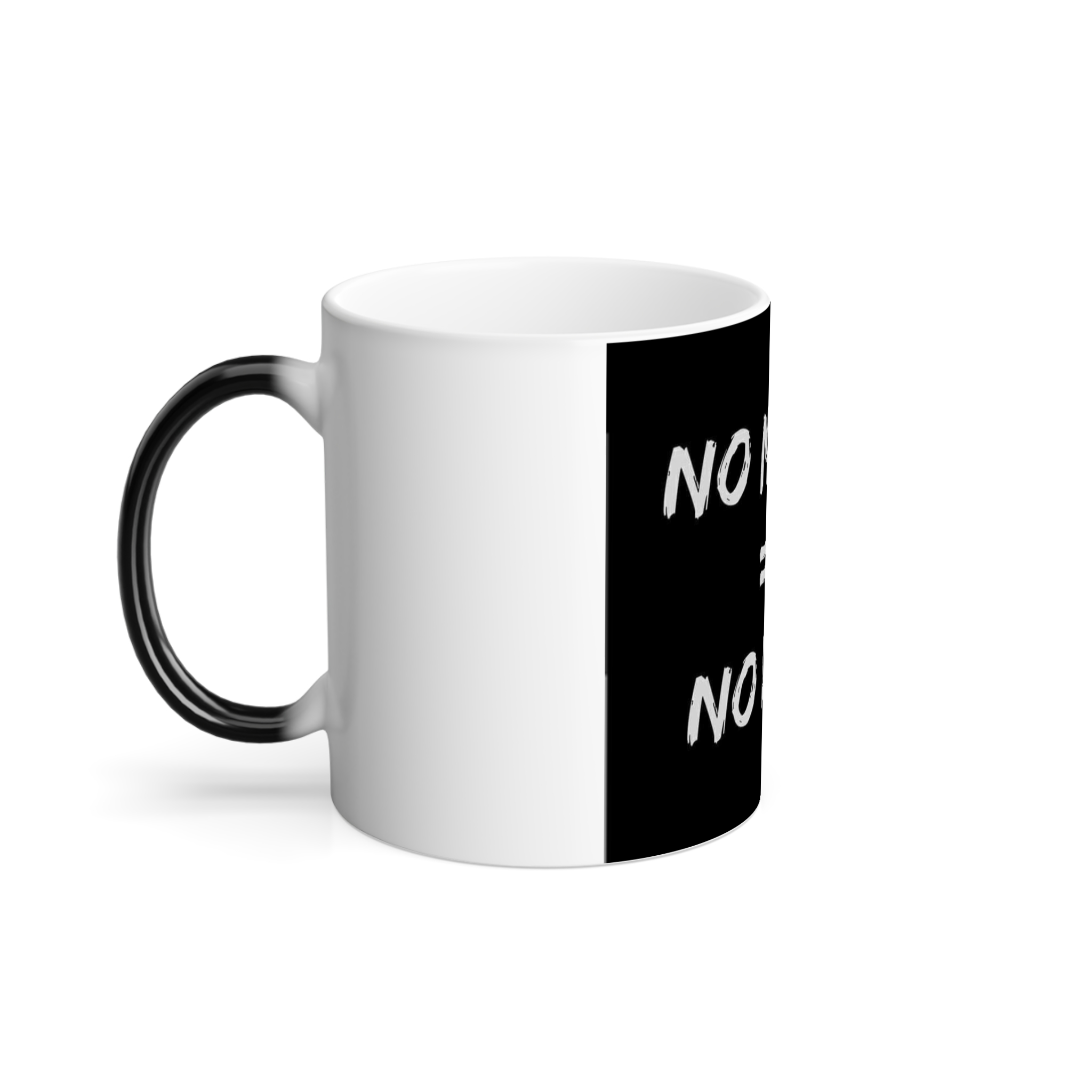 ماگ طرح *no music =no life*نمای چپ - رنگ سفید