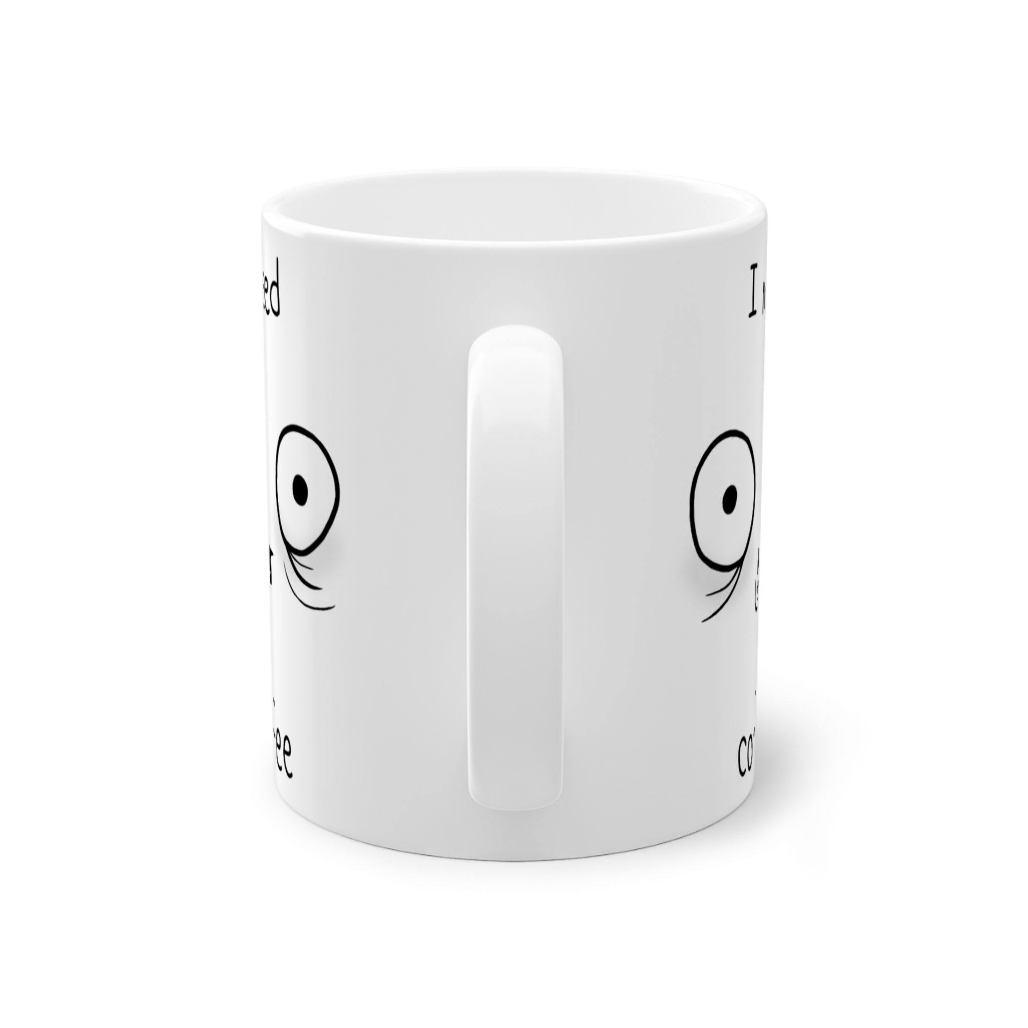 ماگ طرح I need coffeنمای پشت3