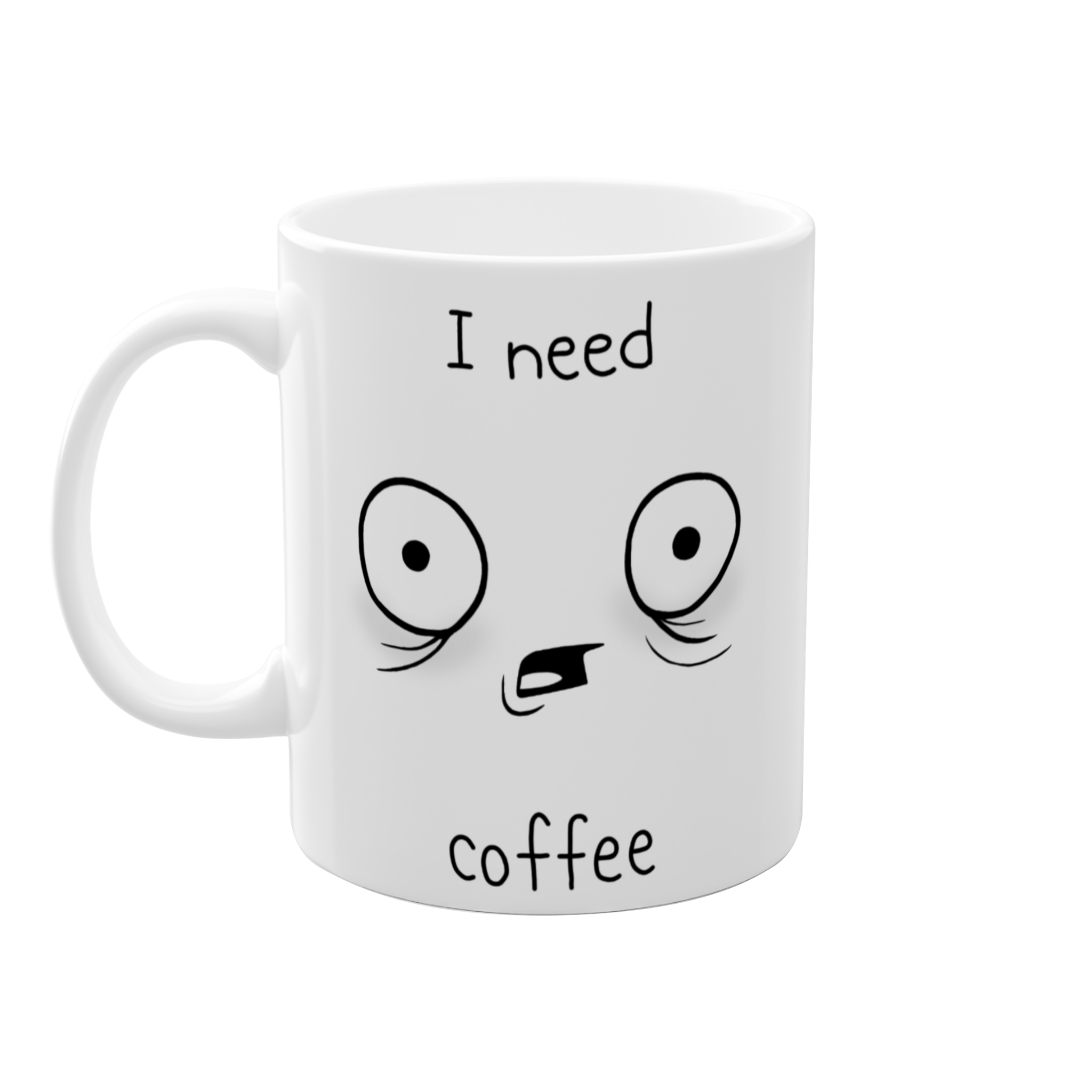 ماگ طرح I need coffeنمای چپ2