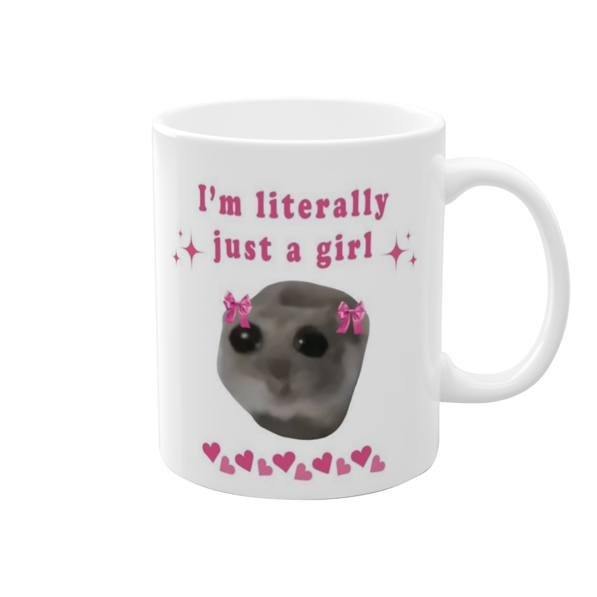 ماگ طرح I'm just a girlنمای راست3