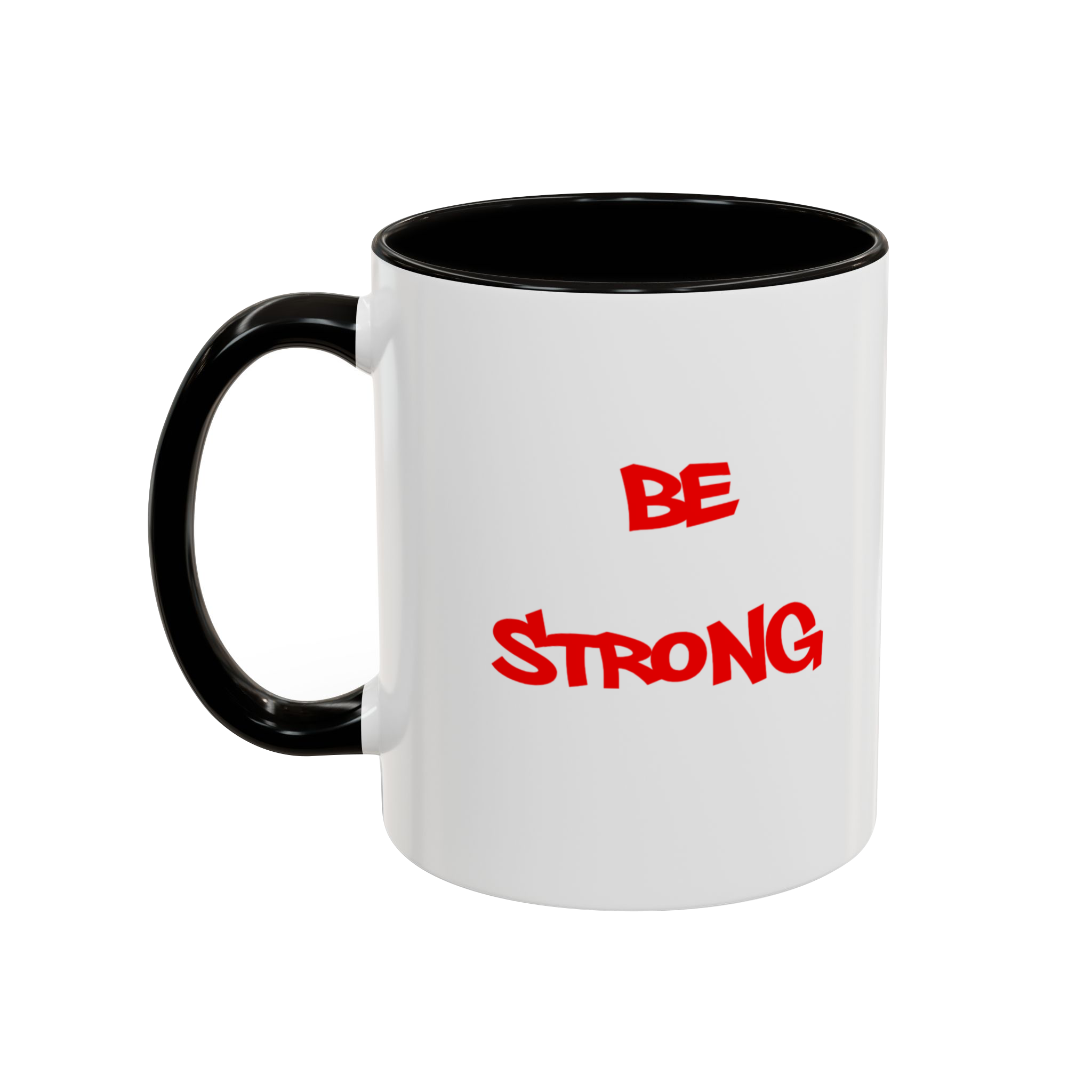 ماگ be strongنمای چپ - رنگ مشکی4
