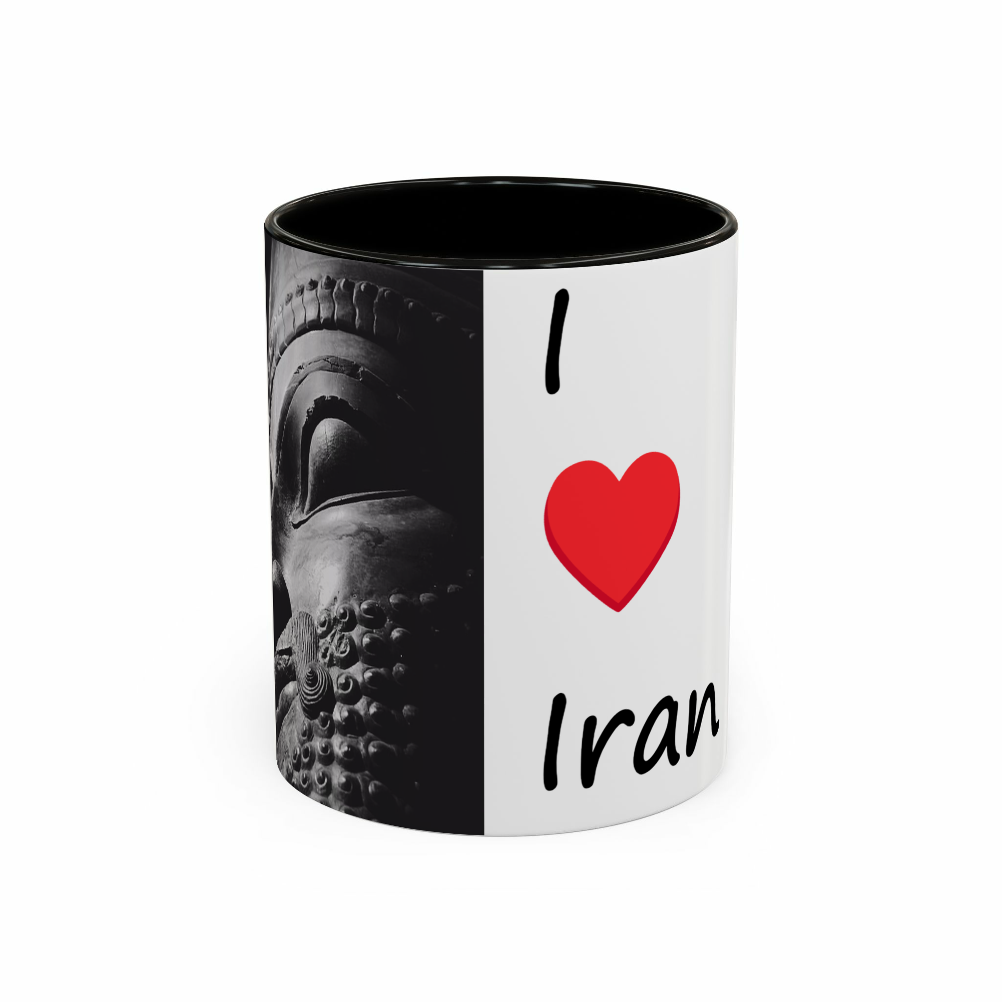 ماگ طرح هخامنشینمای روبرو - رنگ مشکی2