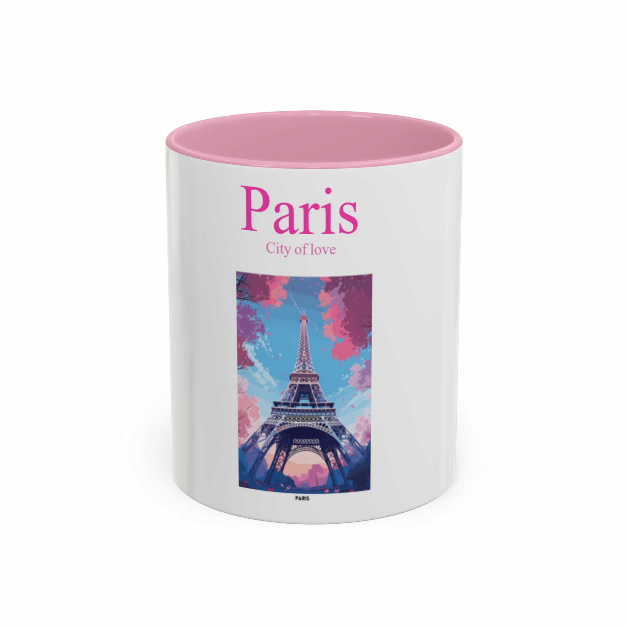 ماگ Parisنمای روبرو - رنگ صورتی