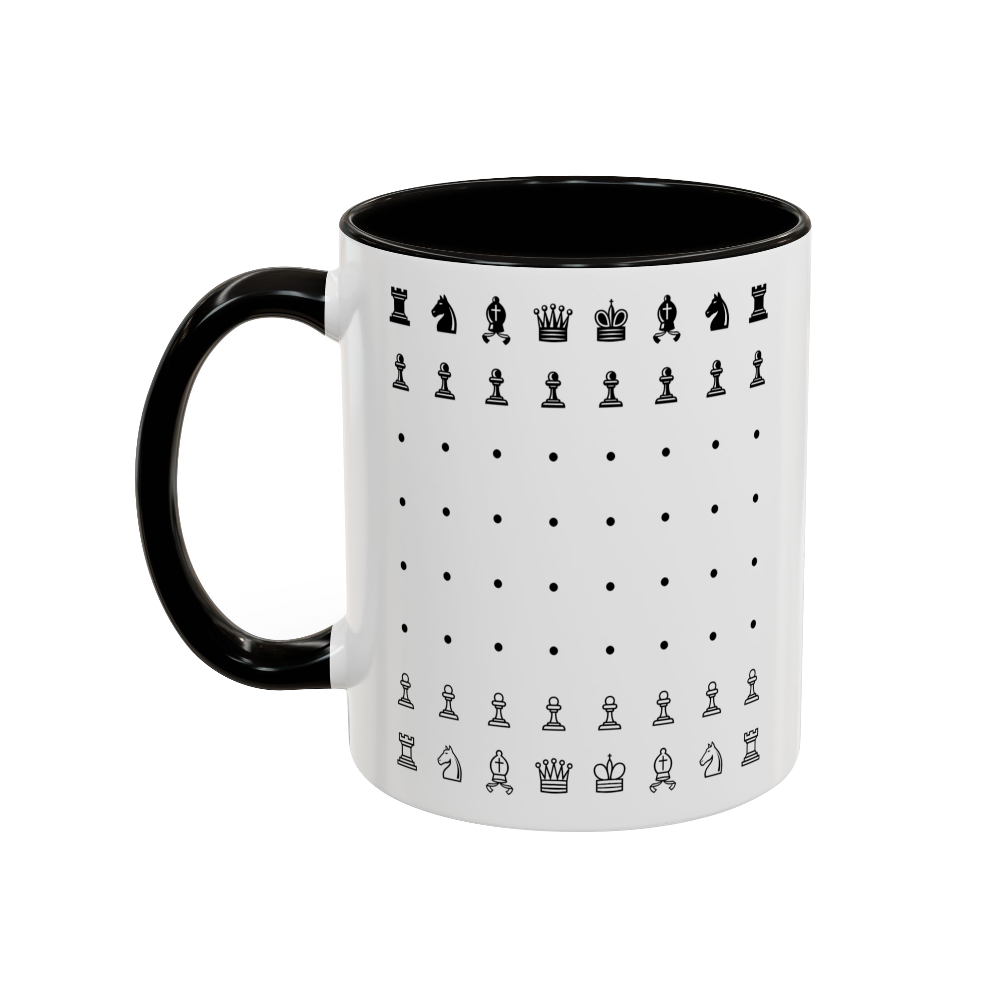 ماگ chessنمای چپ - رنگ مشکی