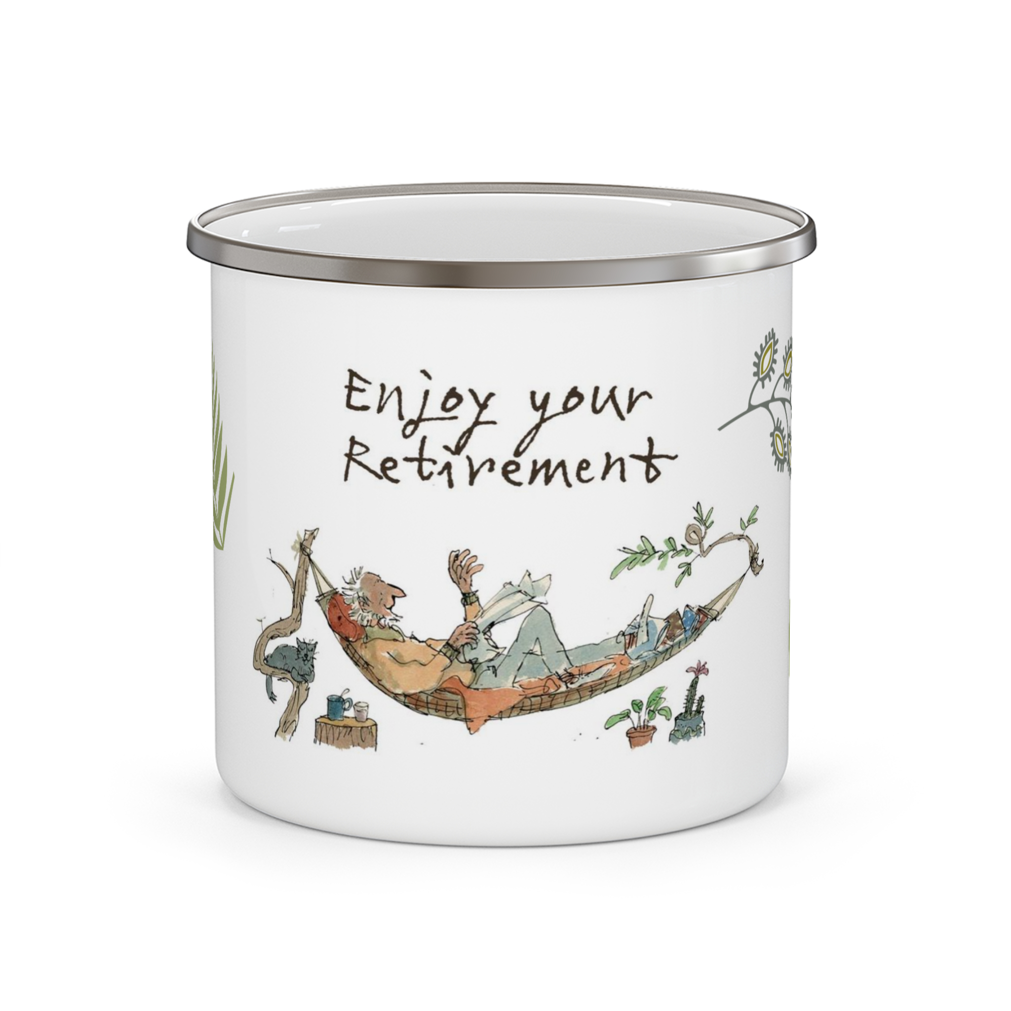 ماگ Enjoy your retirementنمای روبرو ۱