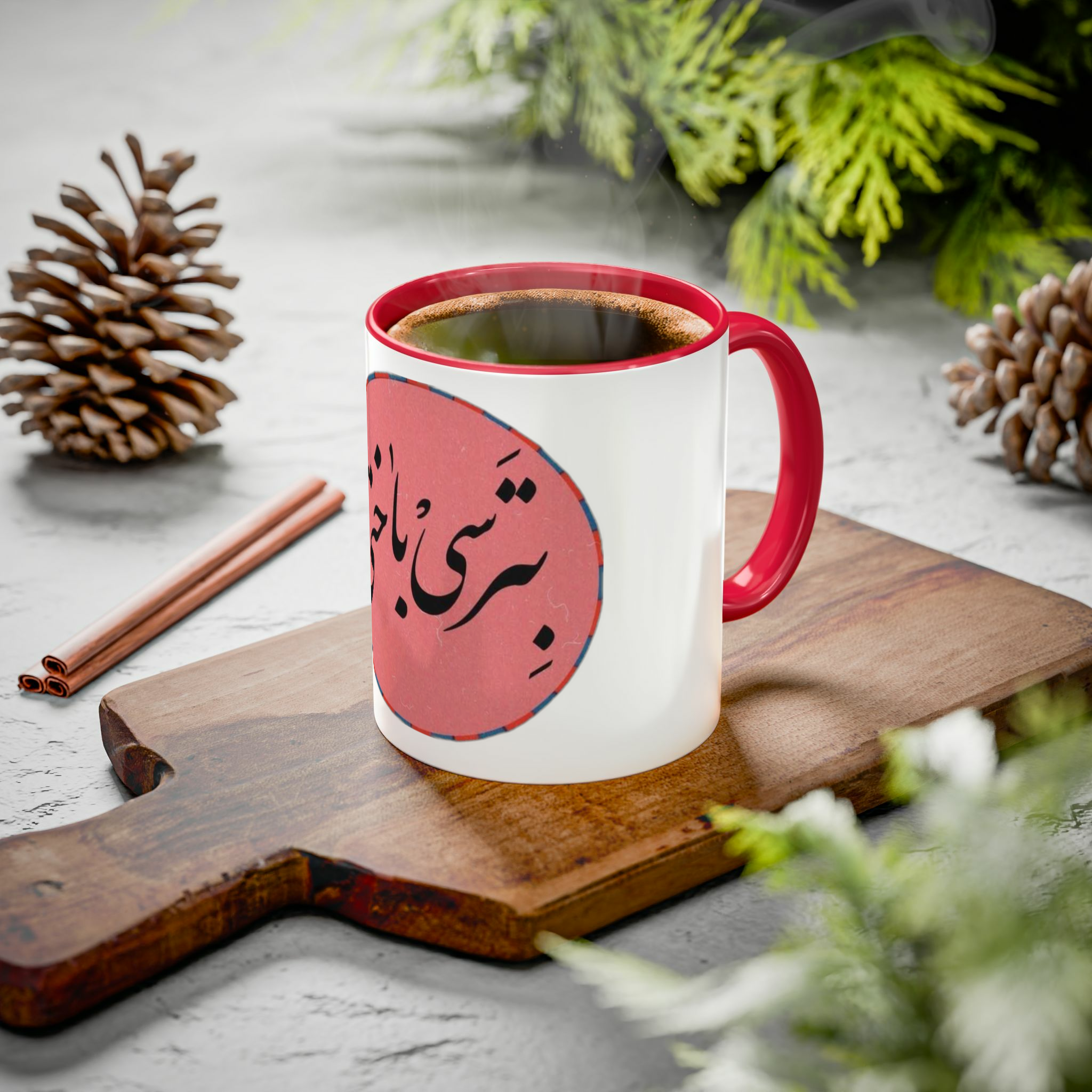 ماگ کلاسیکزمینه ۱ - رنگ قرمز