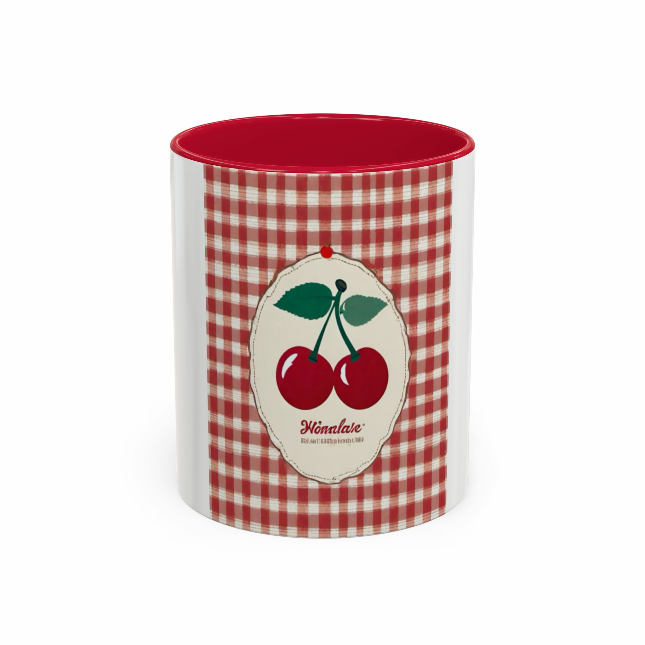 ماگ cherry🍒✨️نمای روبرو - رنگ قرمز1