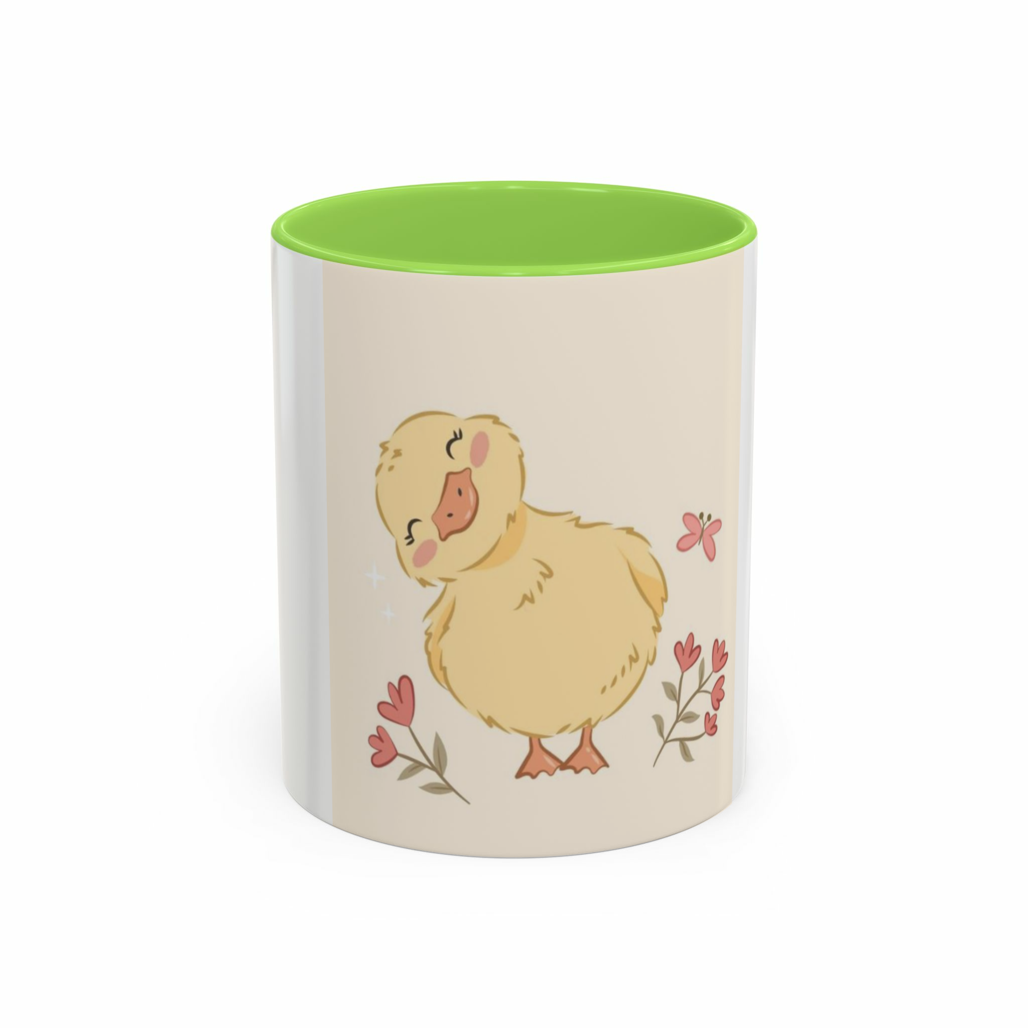 ماگ a duck✨️🎀نمای روبرو - رنگ سبز روشن2