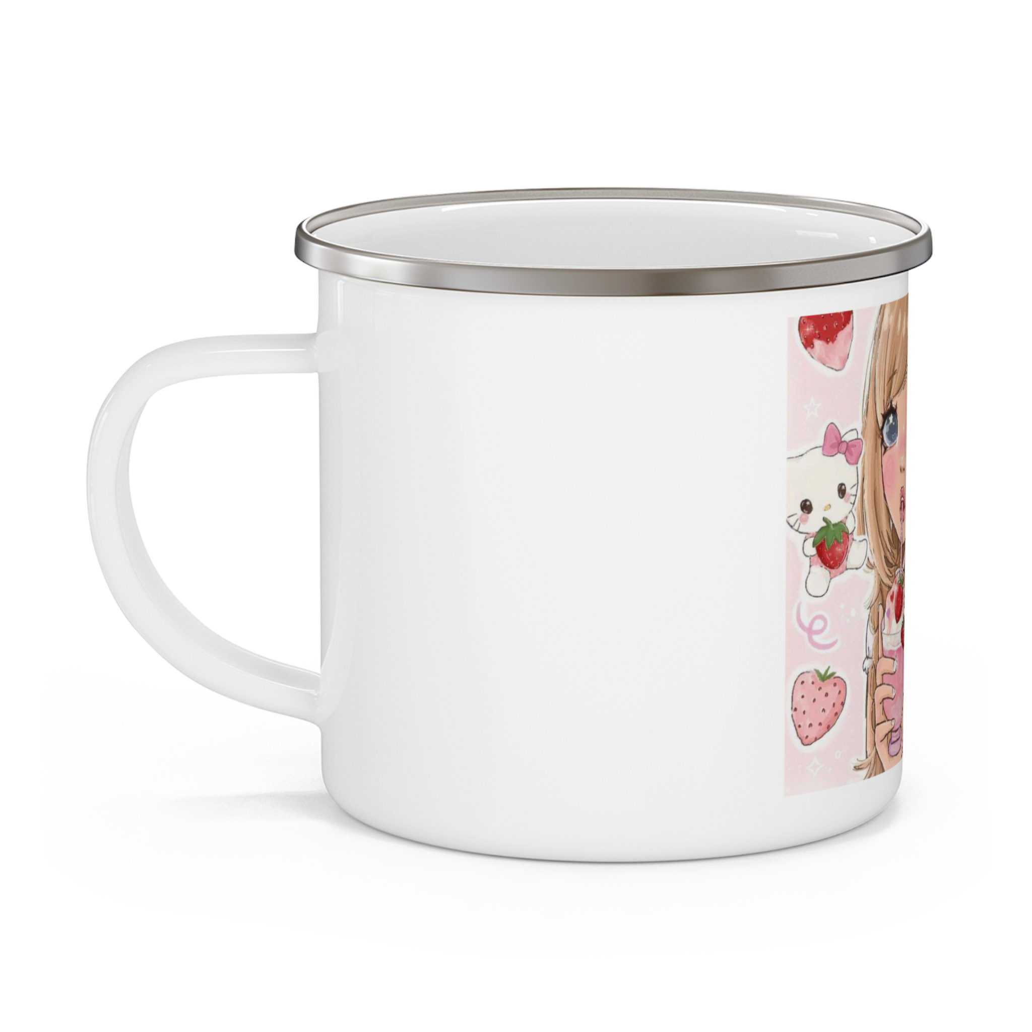 ماگ با طرح strawberry girlنمای چپ ۱2