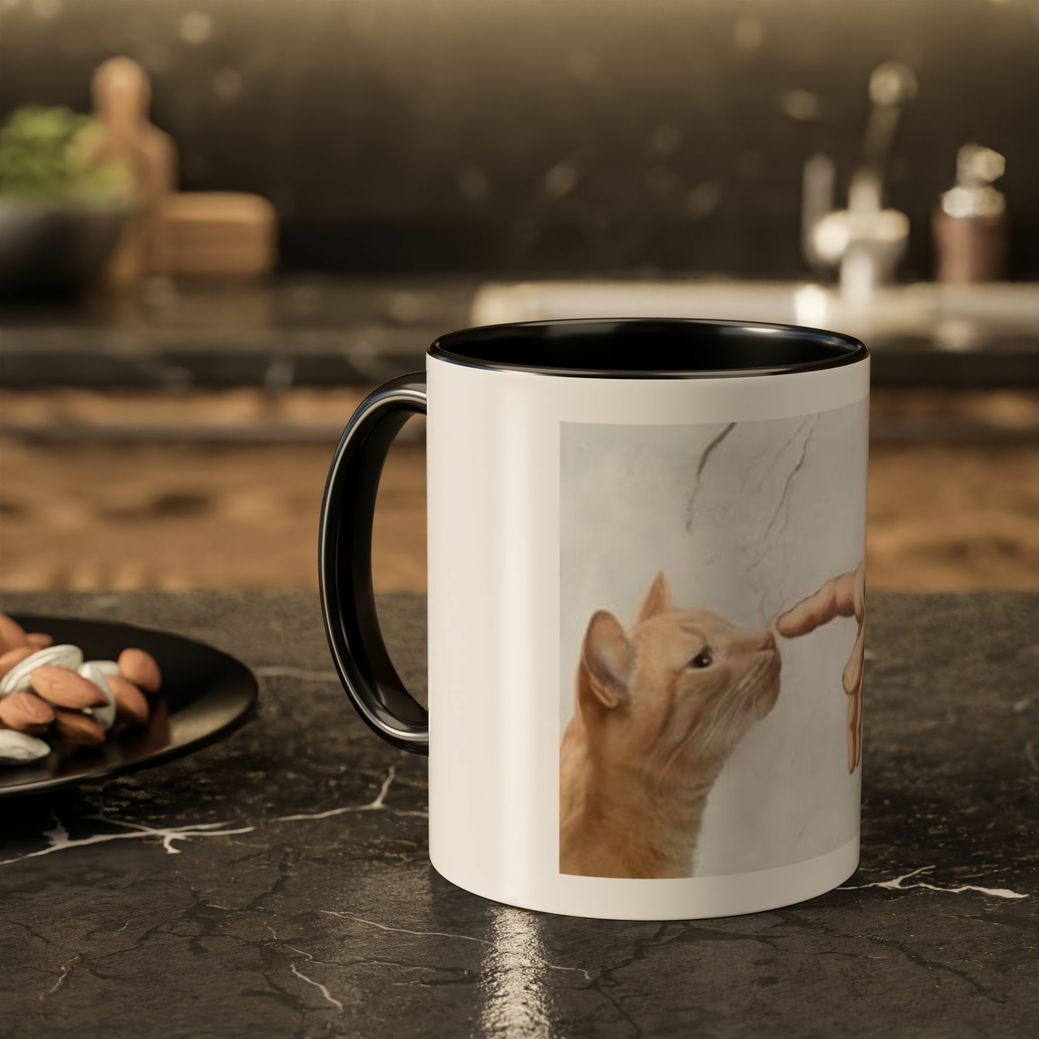 ماگ Cat loverزمینه ۲ - رنگ مشکی2