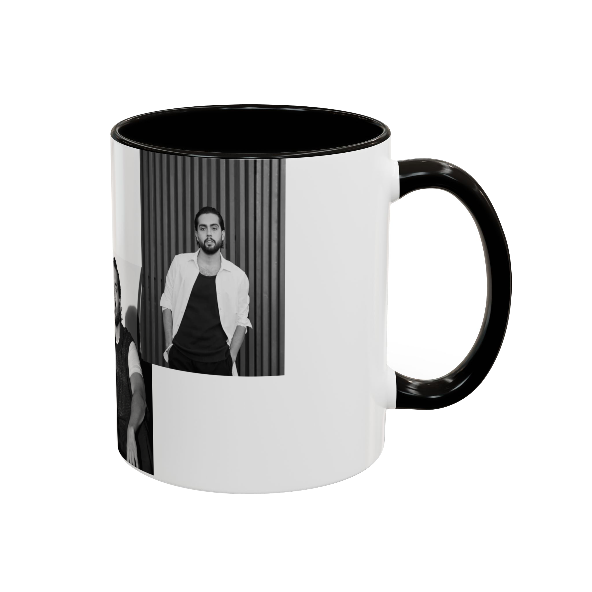 ماگ طرح حامیمنمای راست - رنگ مشکی