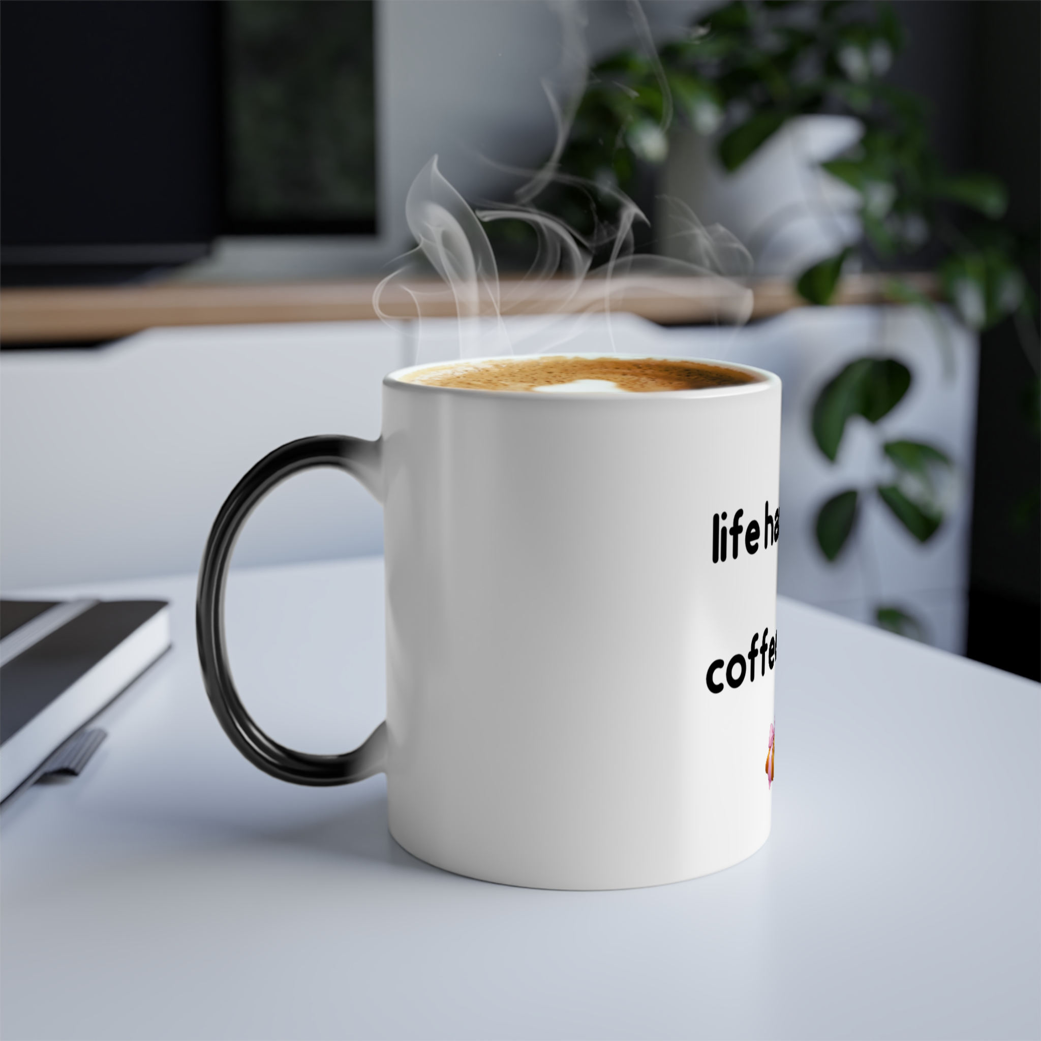 ماگ طرح life happens coffee helpsزمینه ۱ - رنگ سفید4