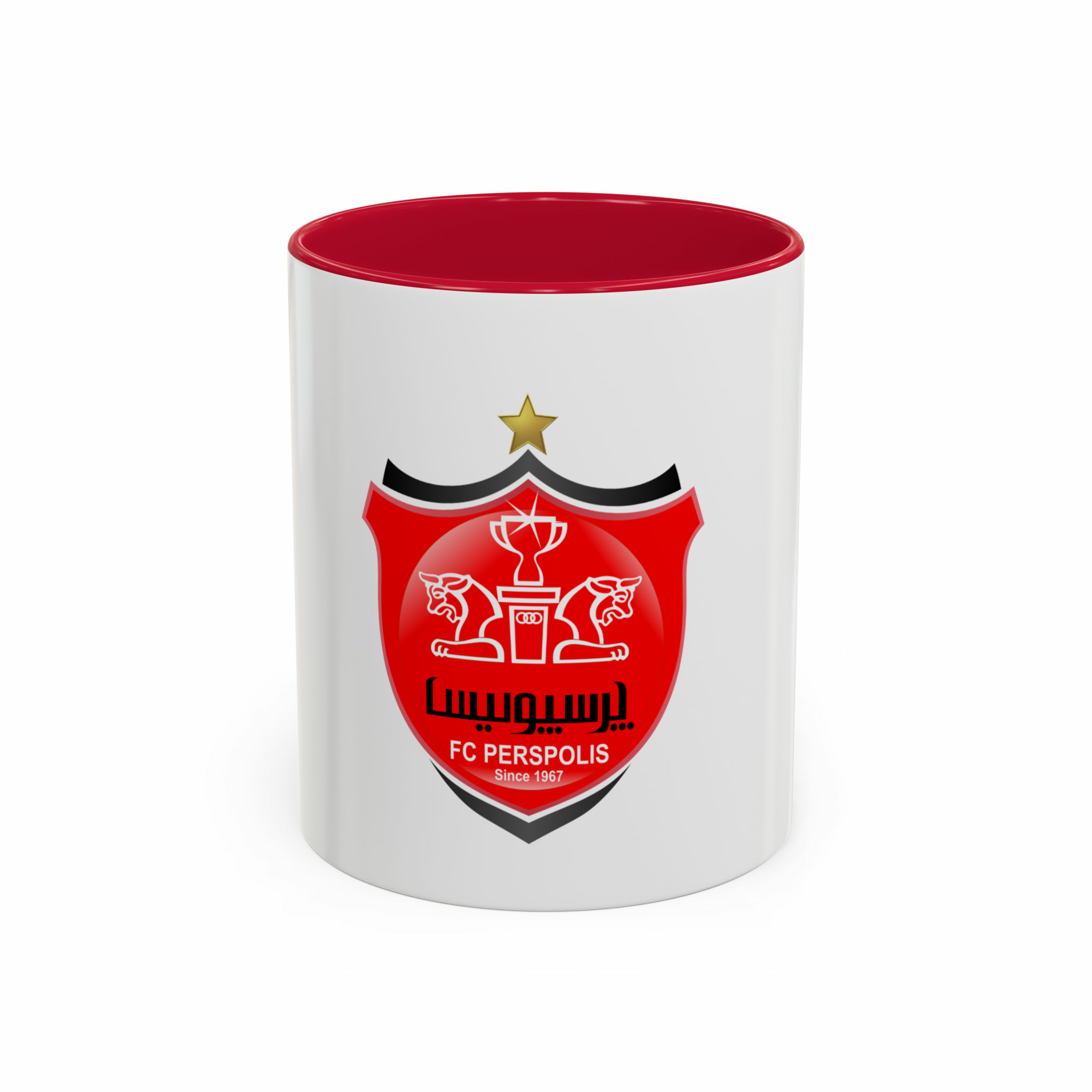 ماگ طرح پرسپولیسنمای روبرو - رنگ قرمز