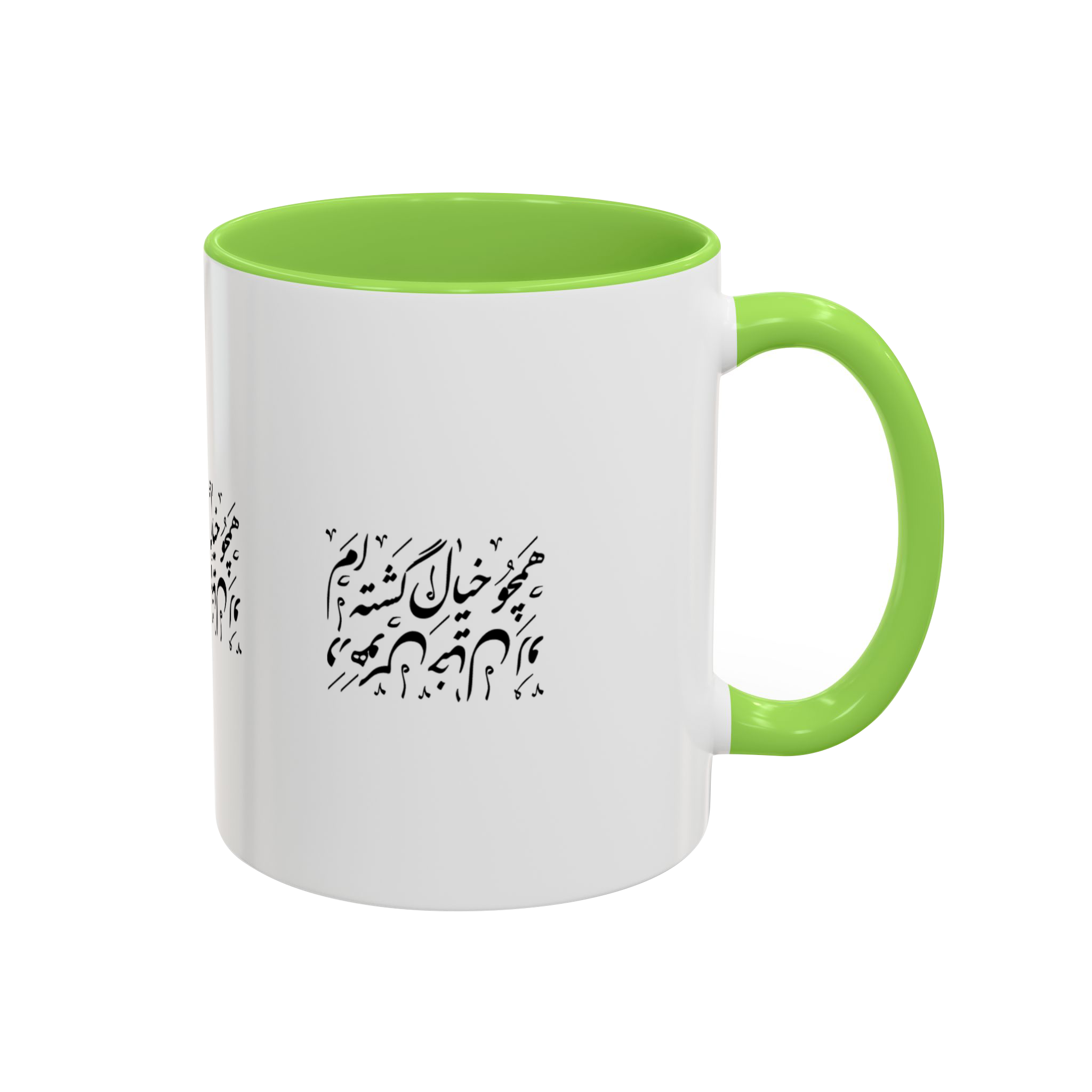 ماگ (همچو خیال)نمای راست - رنگ سبز روشن