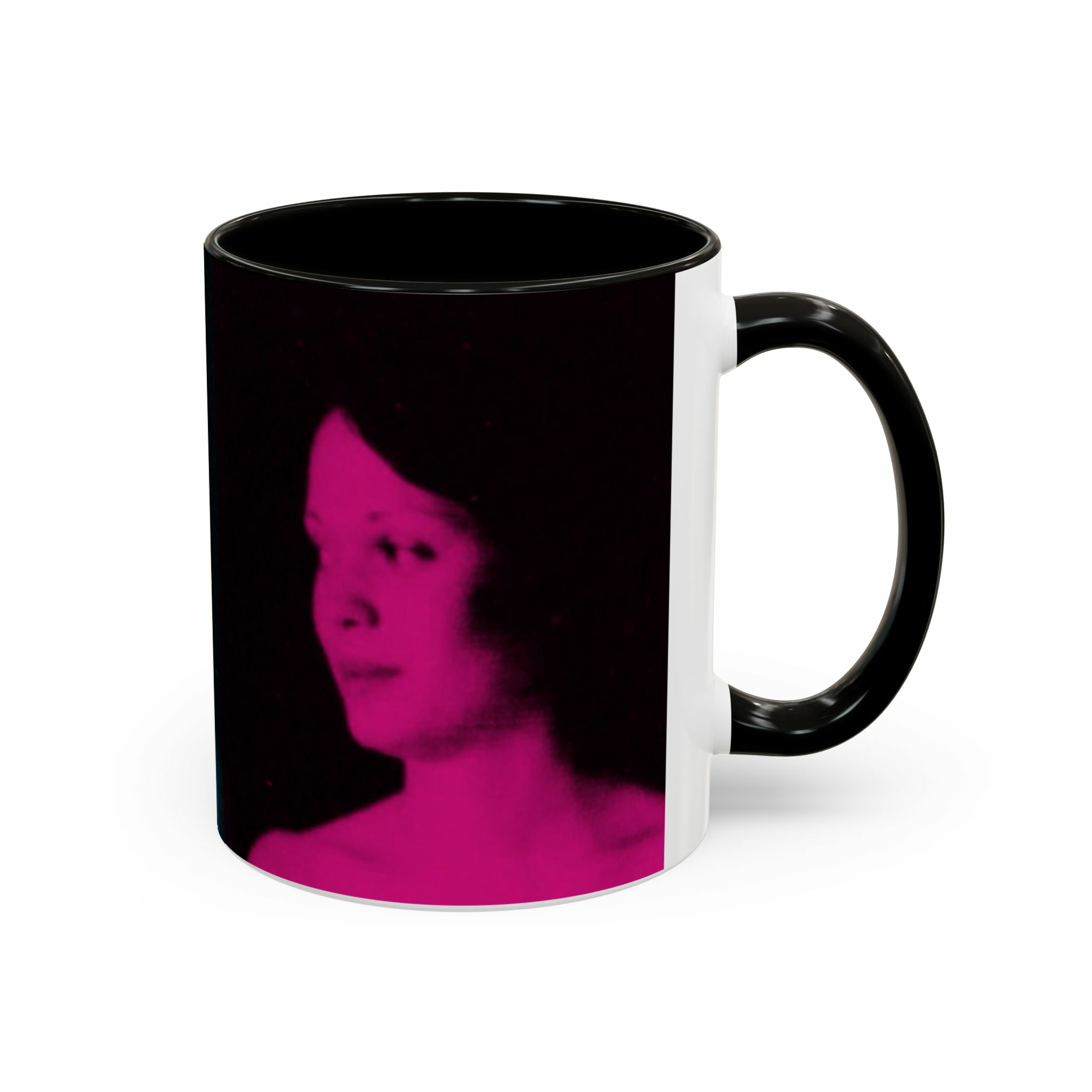 ماگ طرح تیوی گرلنمای راست  - رنگ مشکی0