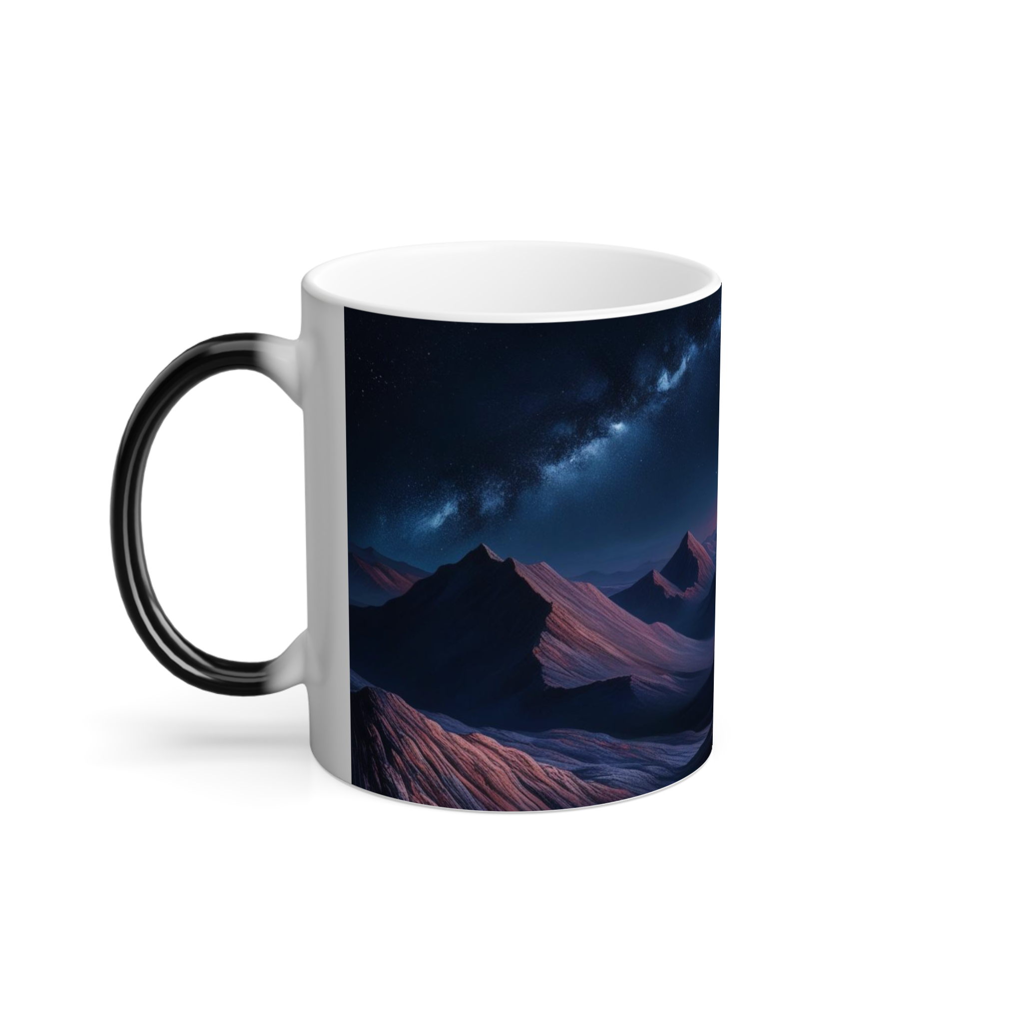 ماگ طرح Dark Mountainsنمای چپ - رنگ سفید