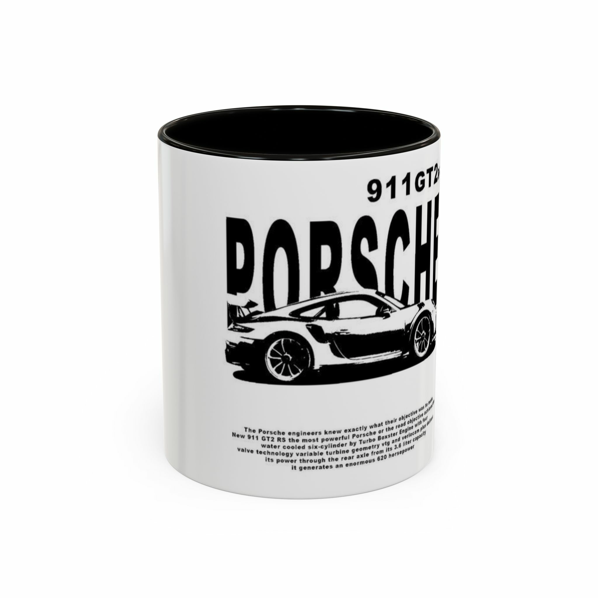 PORSCHEنمای روبرو - رنگ مشکی