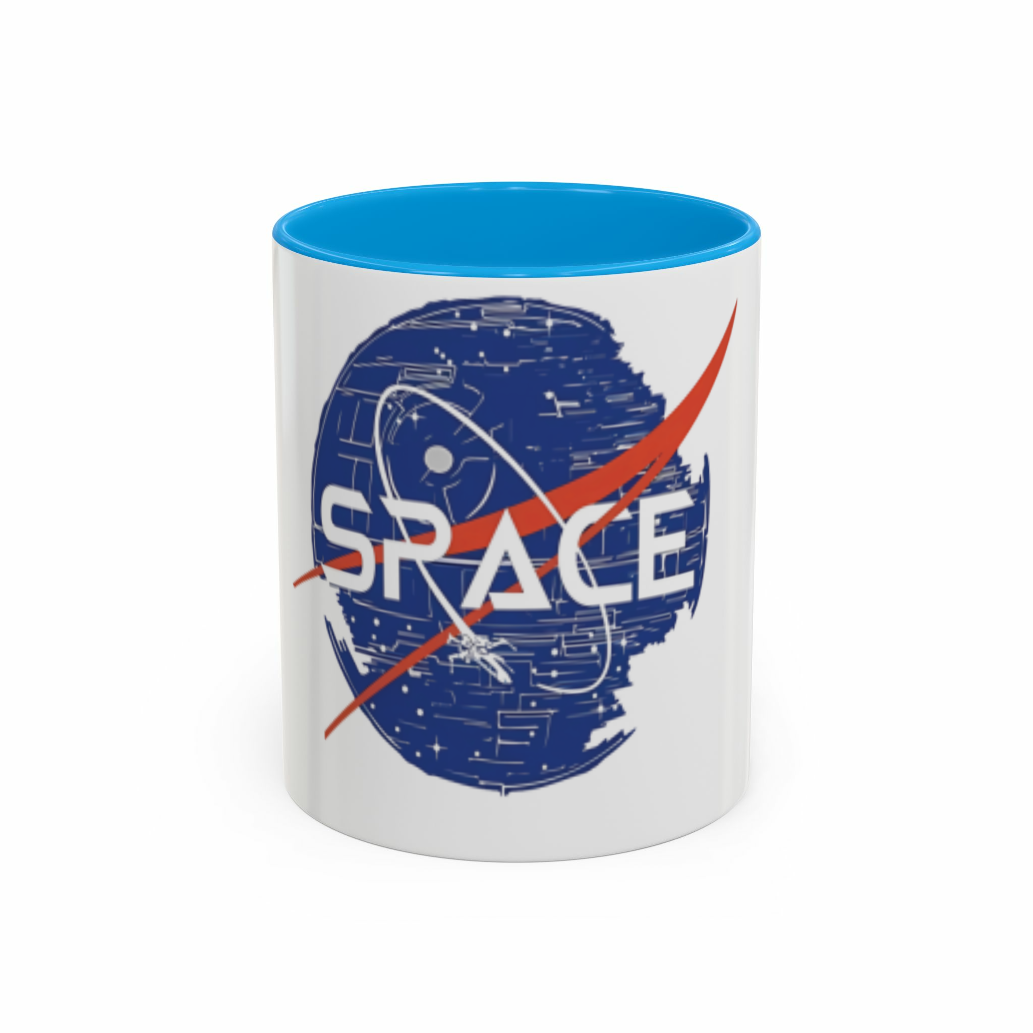 ماگ spaceنمای روبرو - رنگ آبی روشن5