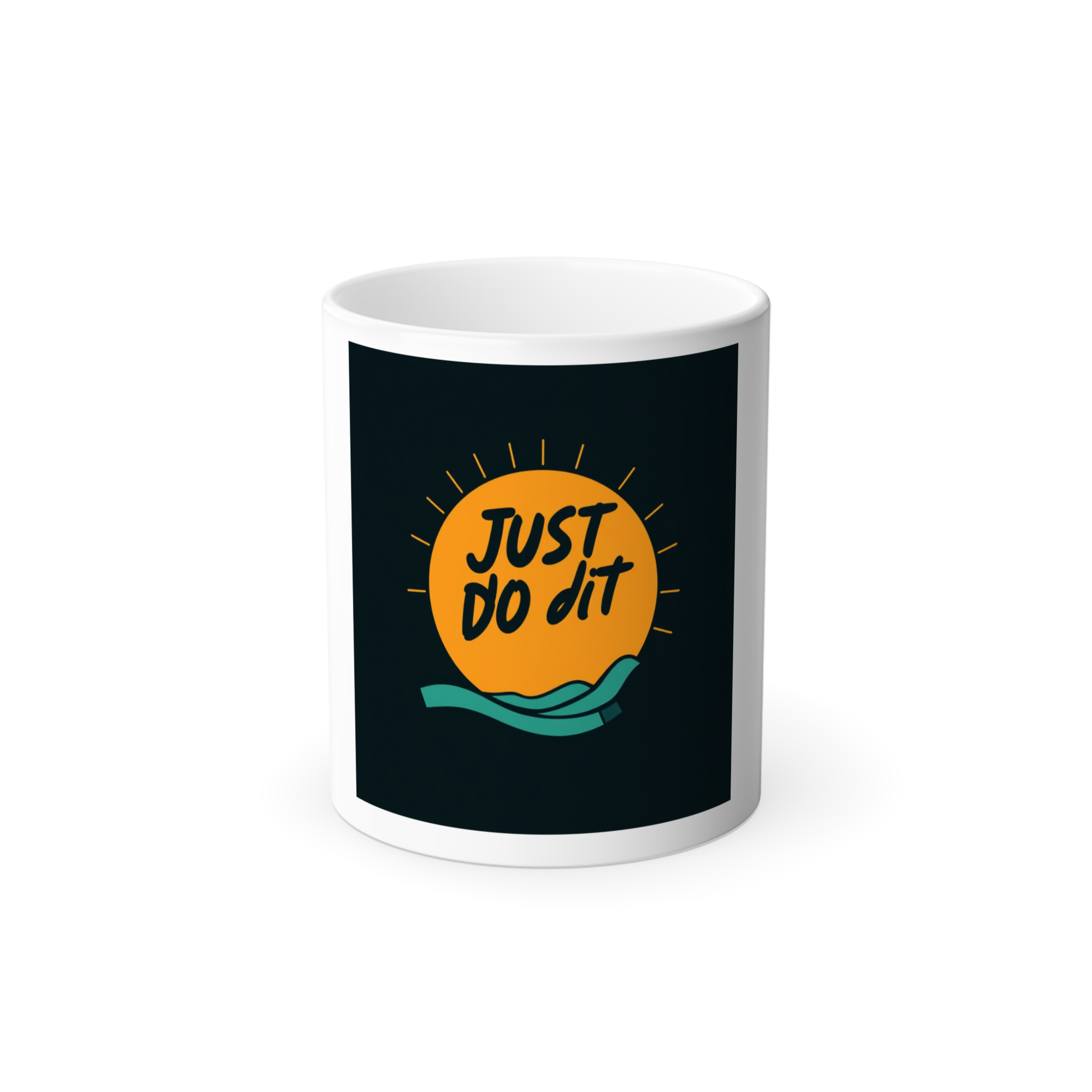ماگ طرح just do itنمای روبرو - رنگ سفید