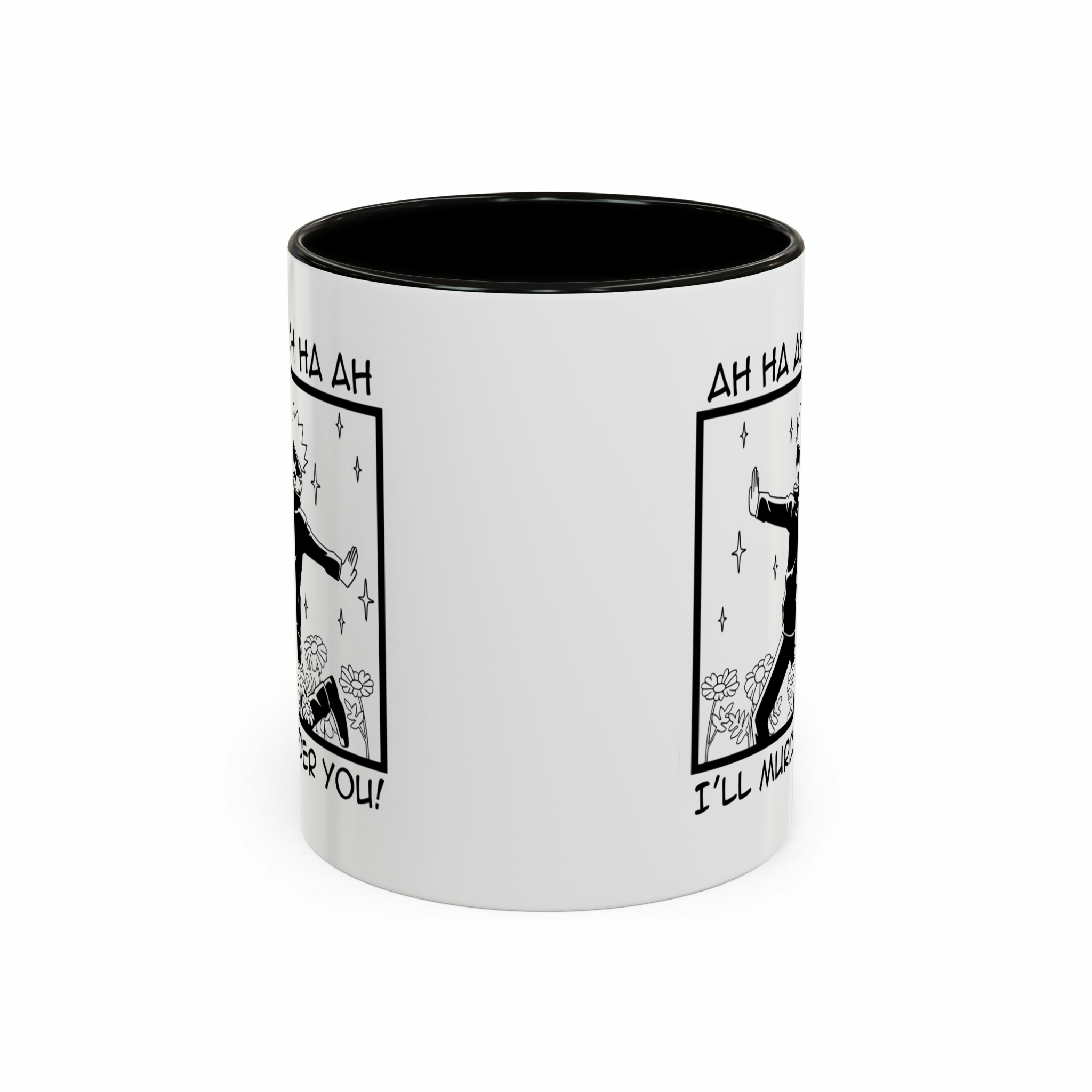 ماگ مدل گوجونمای روبرو - رنگ مشکی1
