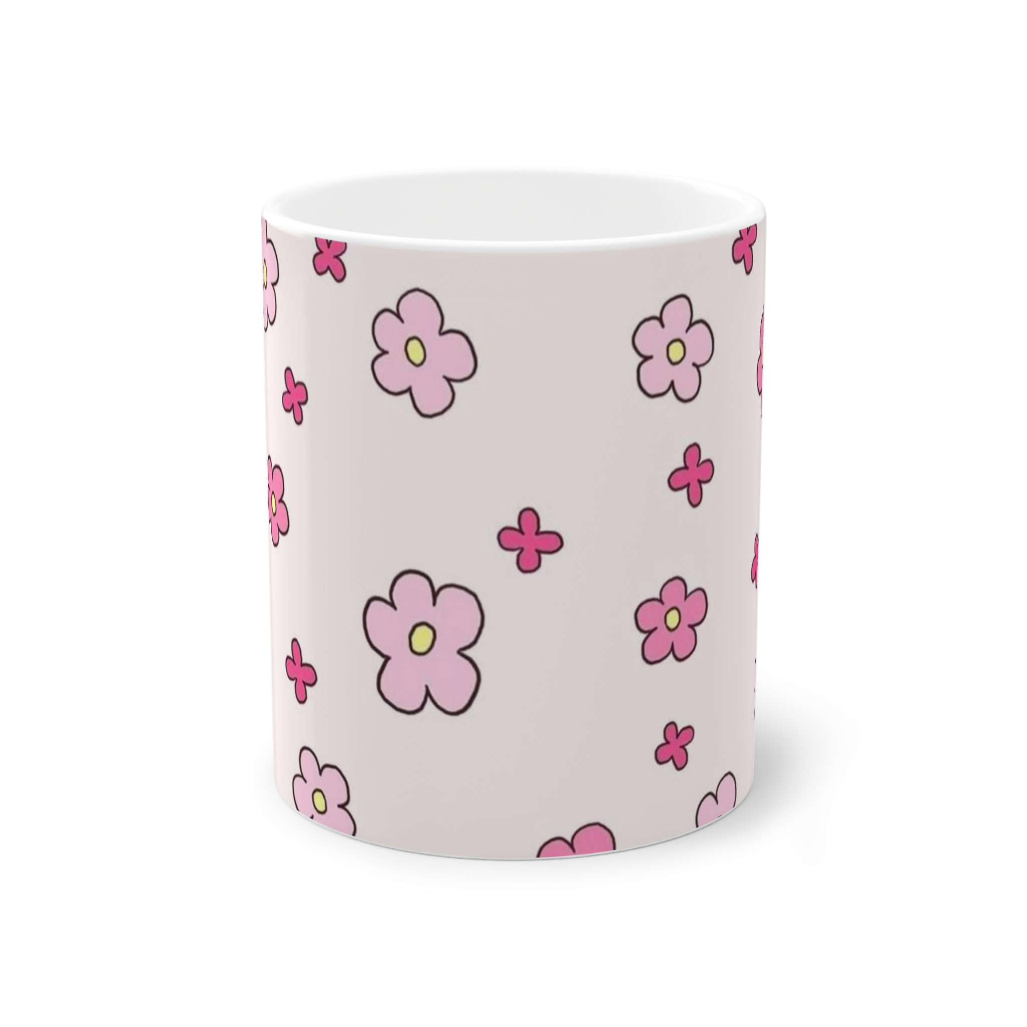 ماگpinki flowerنمای روبرو2