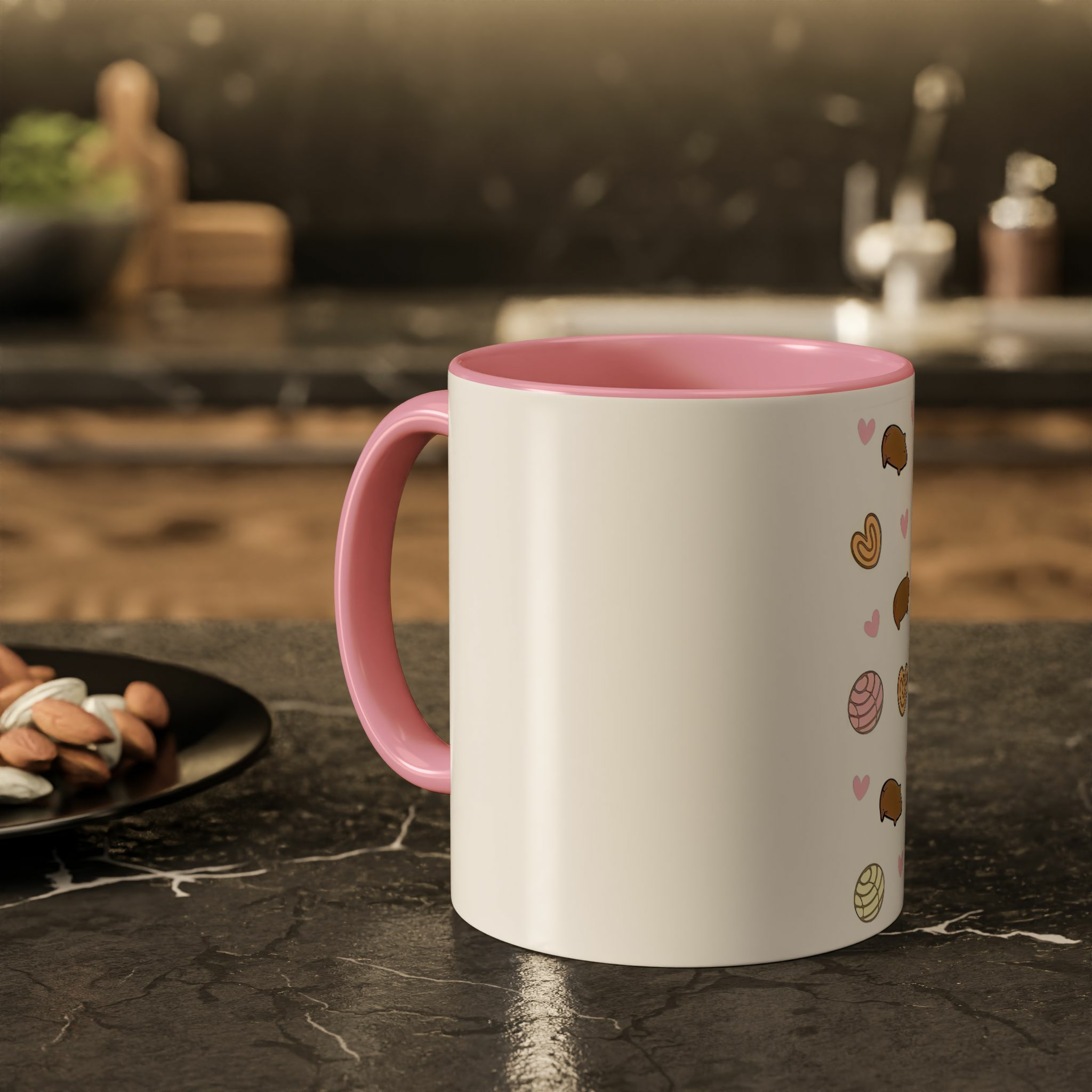 لیوان طرح cafecitoزمینه ۲ - رنگ صورتی3