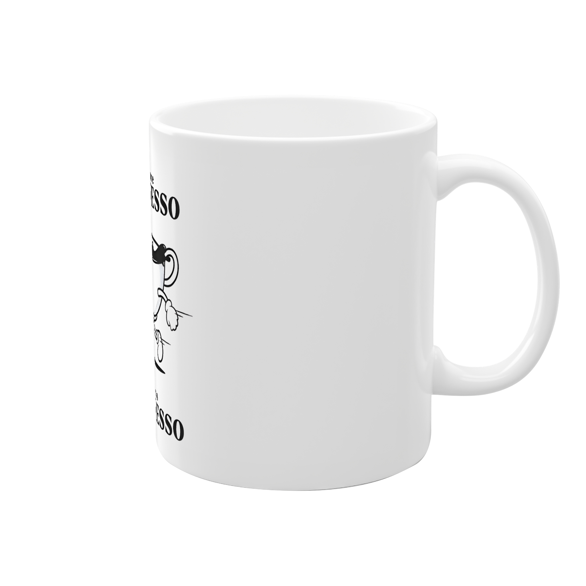 ماگ "More Espresso, Less Depresso"نمای راست3