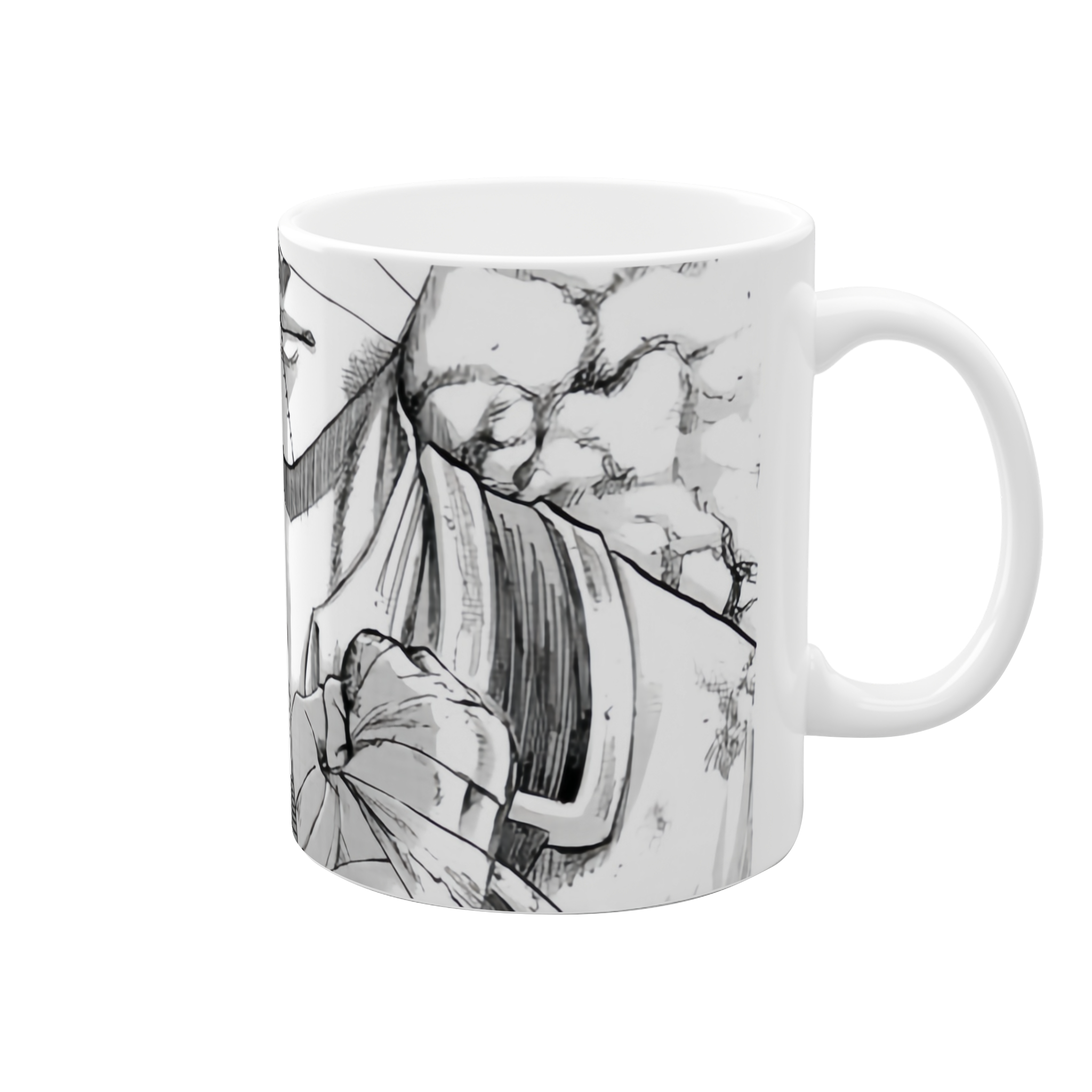 ماگ انیمه اتک آن تایتاننمای راست
