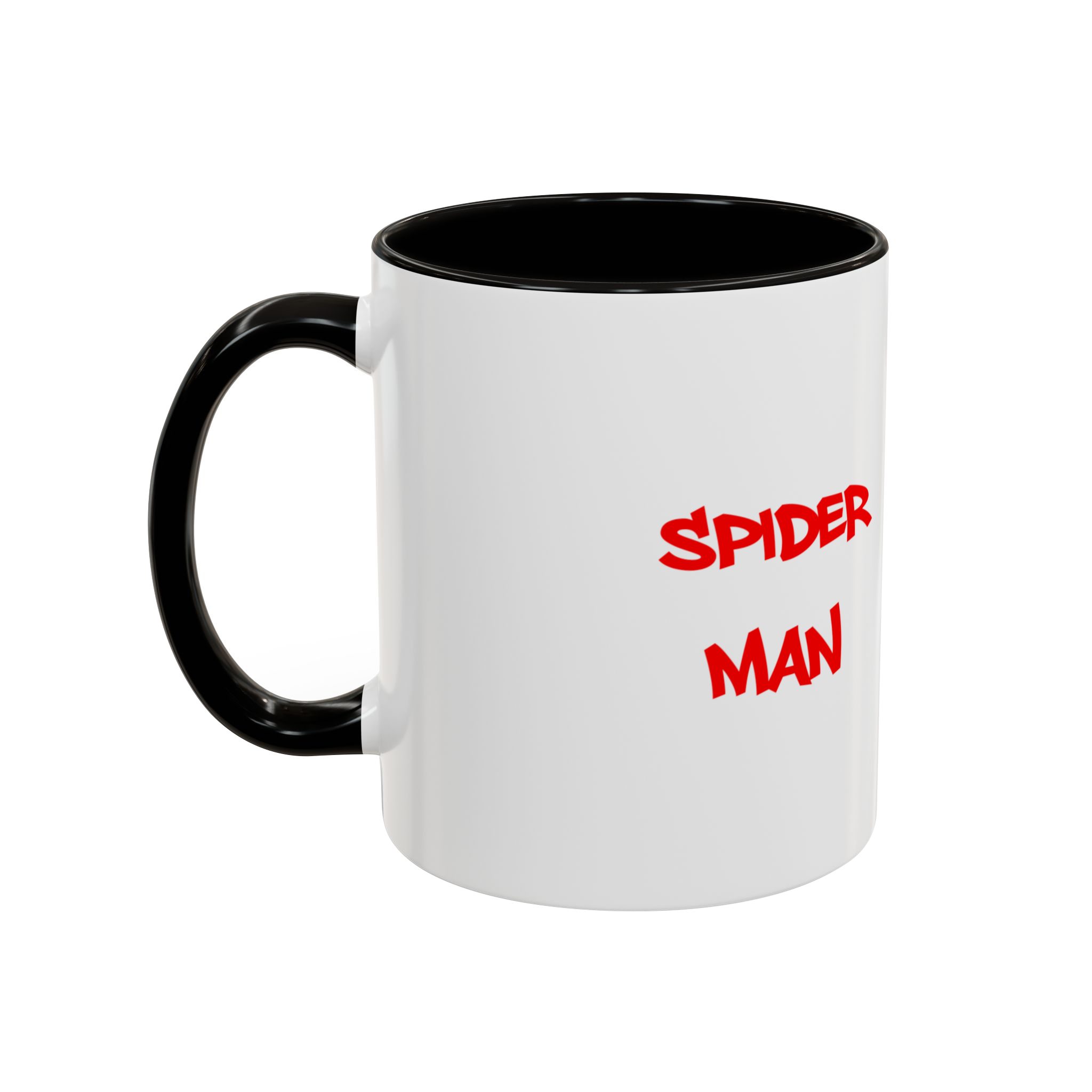 ماگ طرح spider manنمای چپ - رنگ مشکی3