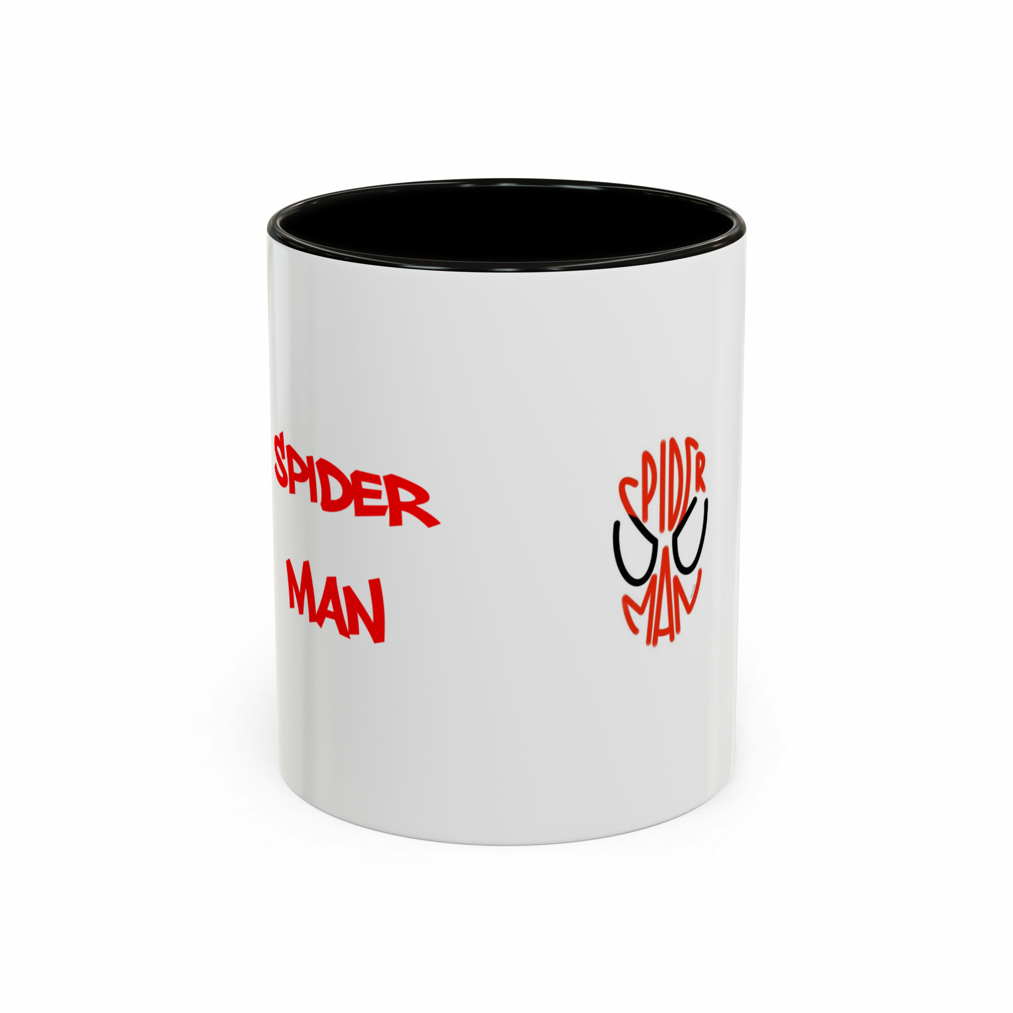 ماگ طرح spider manنمای روبرو - رنگ مشکی2