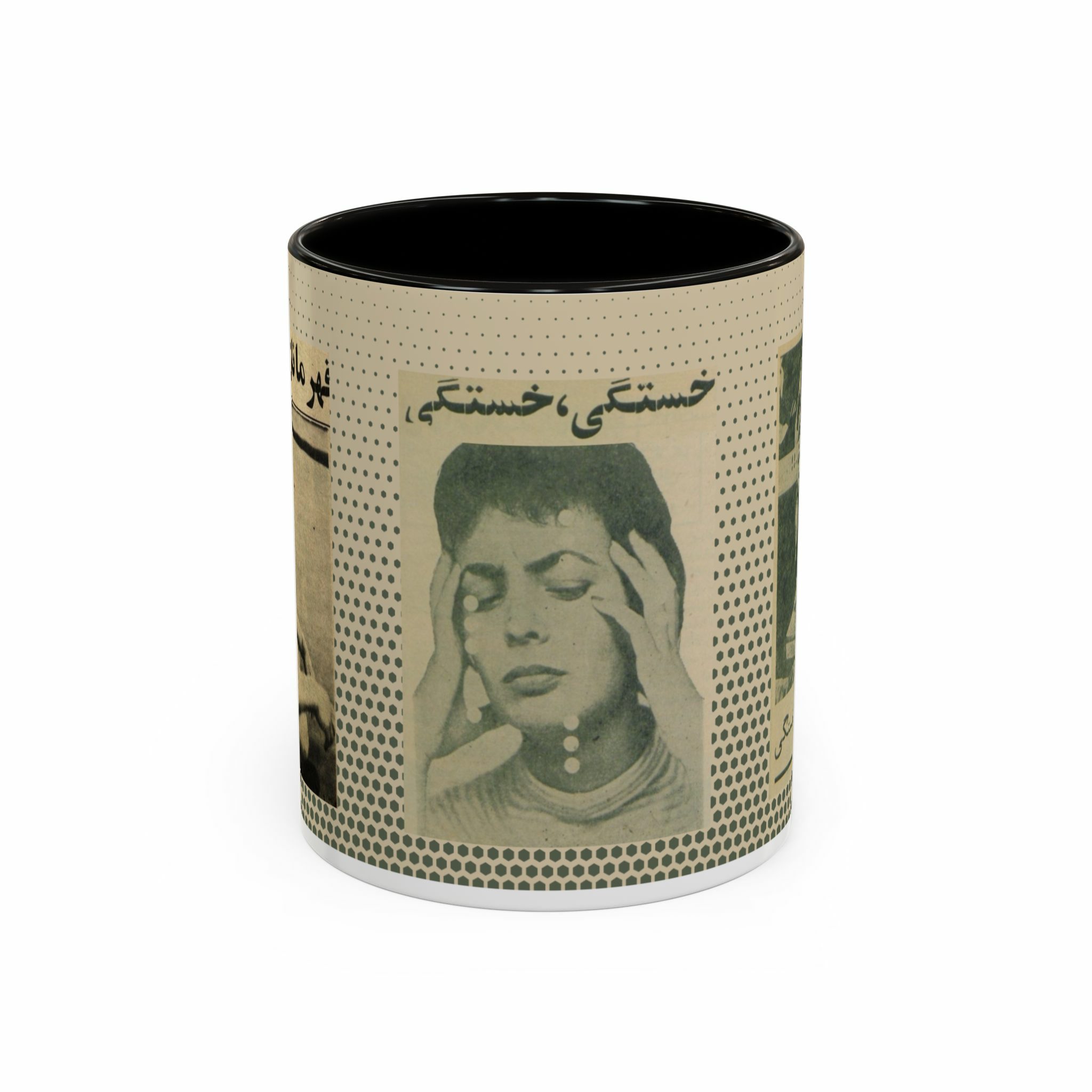 ماگ خستهنمای روبرو - رنگ مشکی2