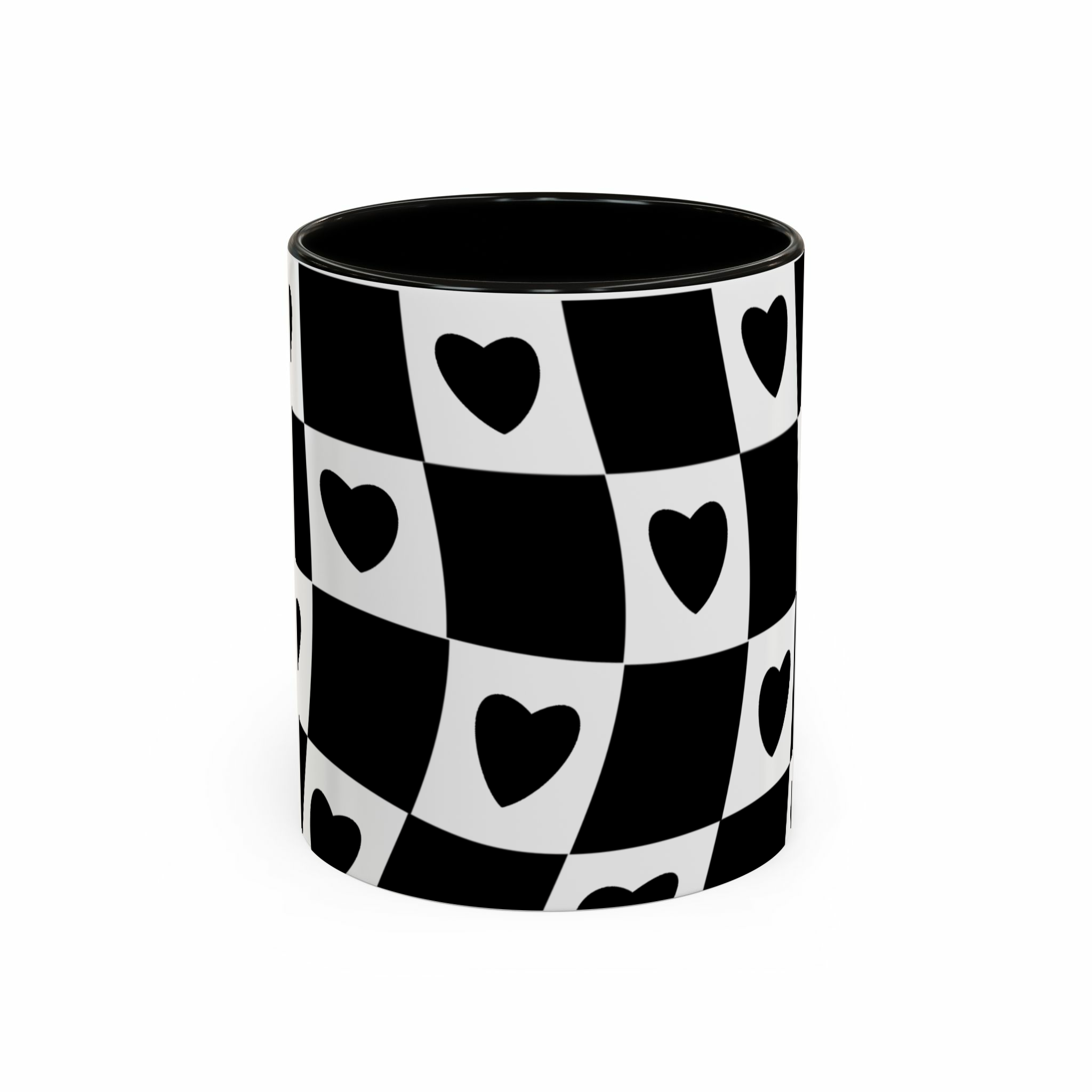 ماگ Black heartنمای روبرو - رنگ مشکی2