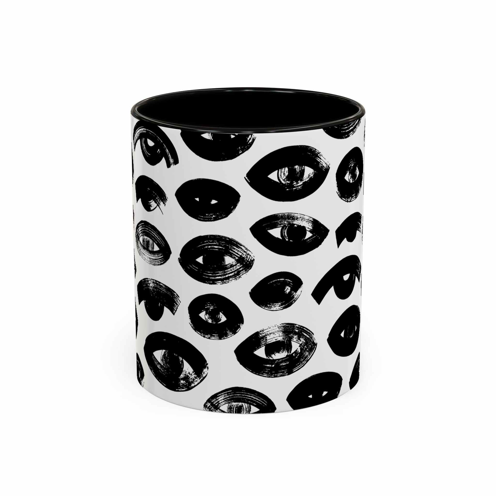 ماگ Eyesنمای روبرو - رنگ مشکی2