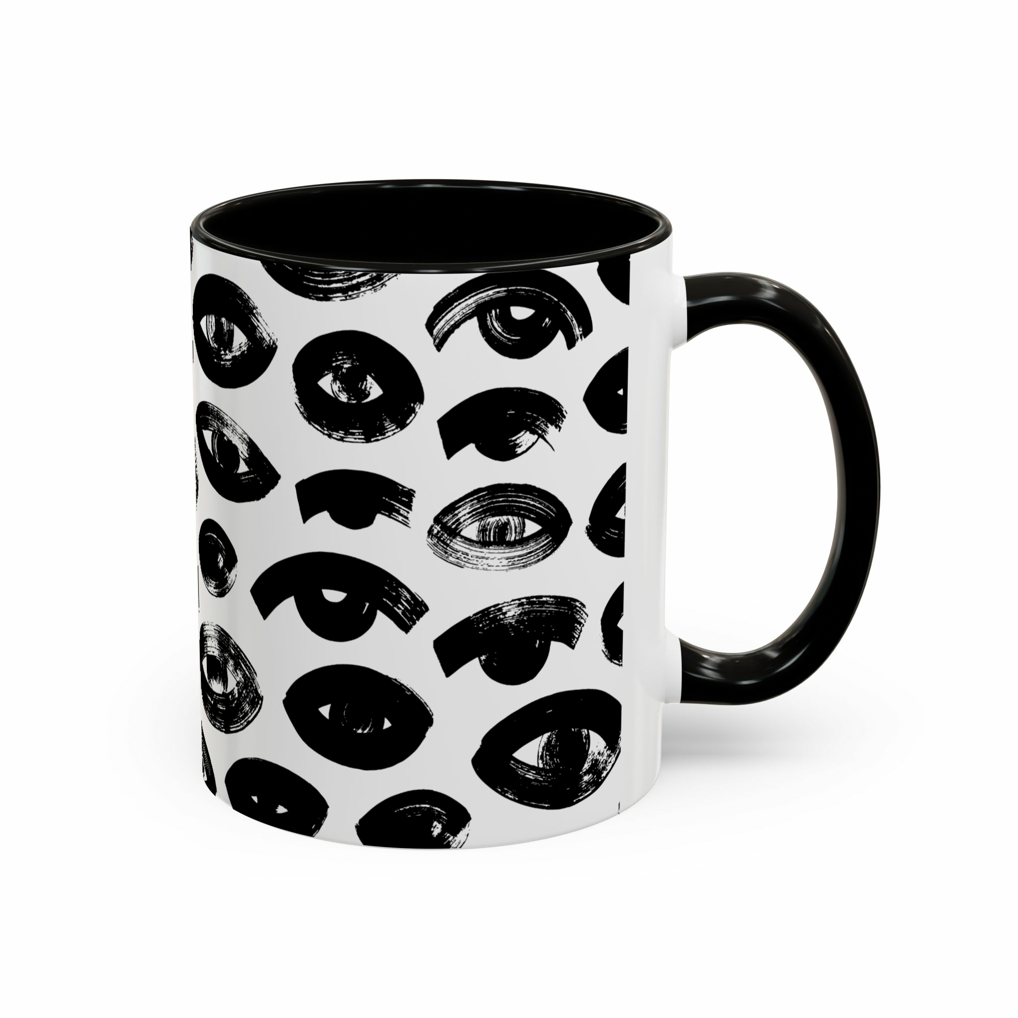 ماگ Eyesنمای راست - رنگ مشکی