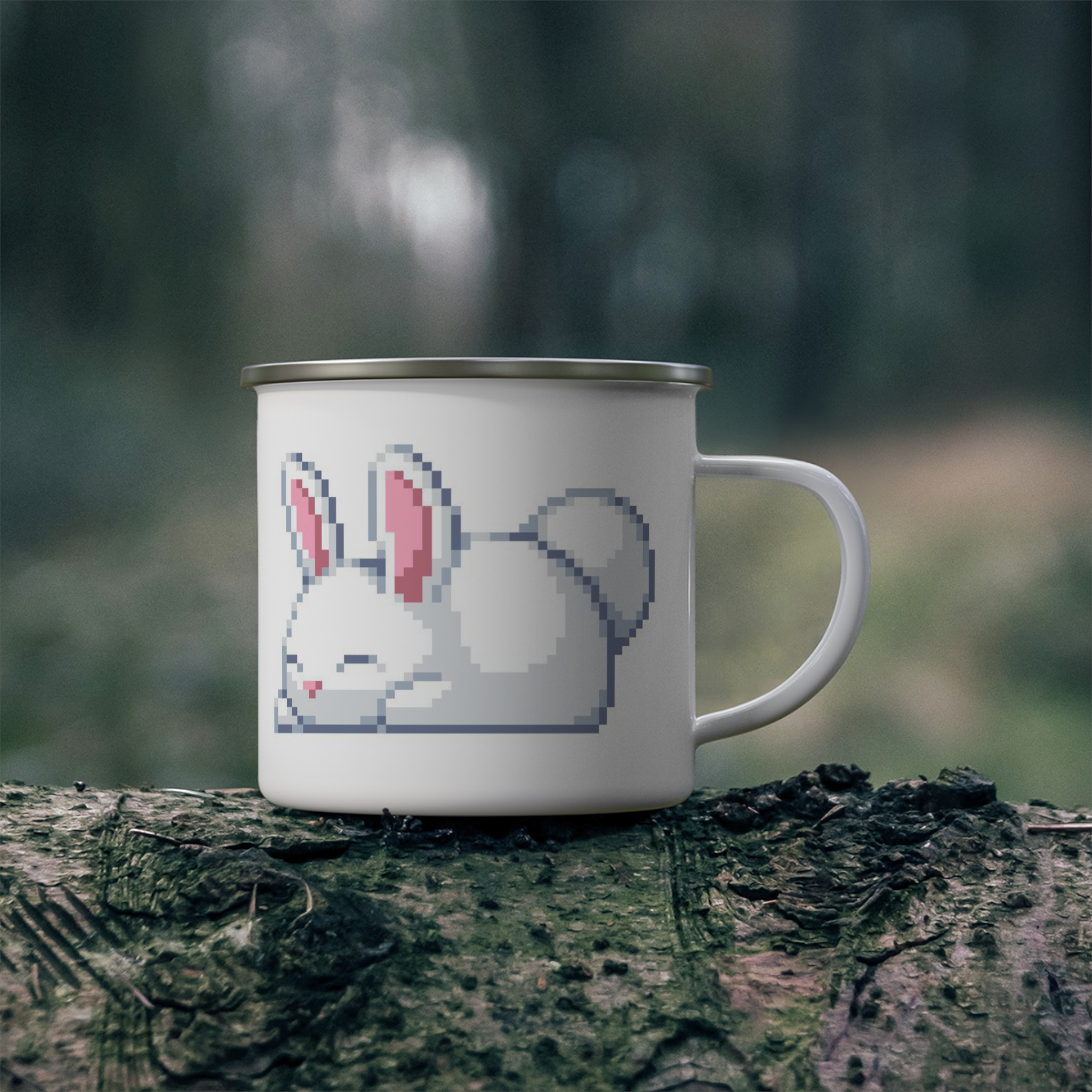 ماگ استیل طرح bunnyنمای راست ۲1