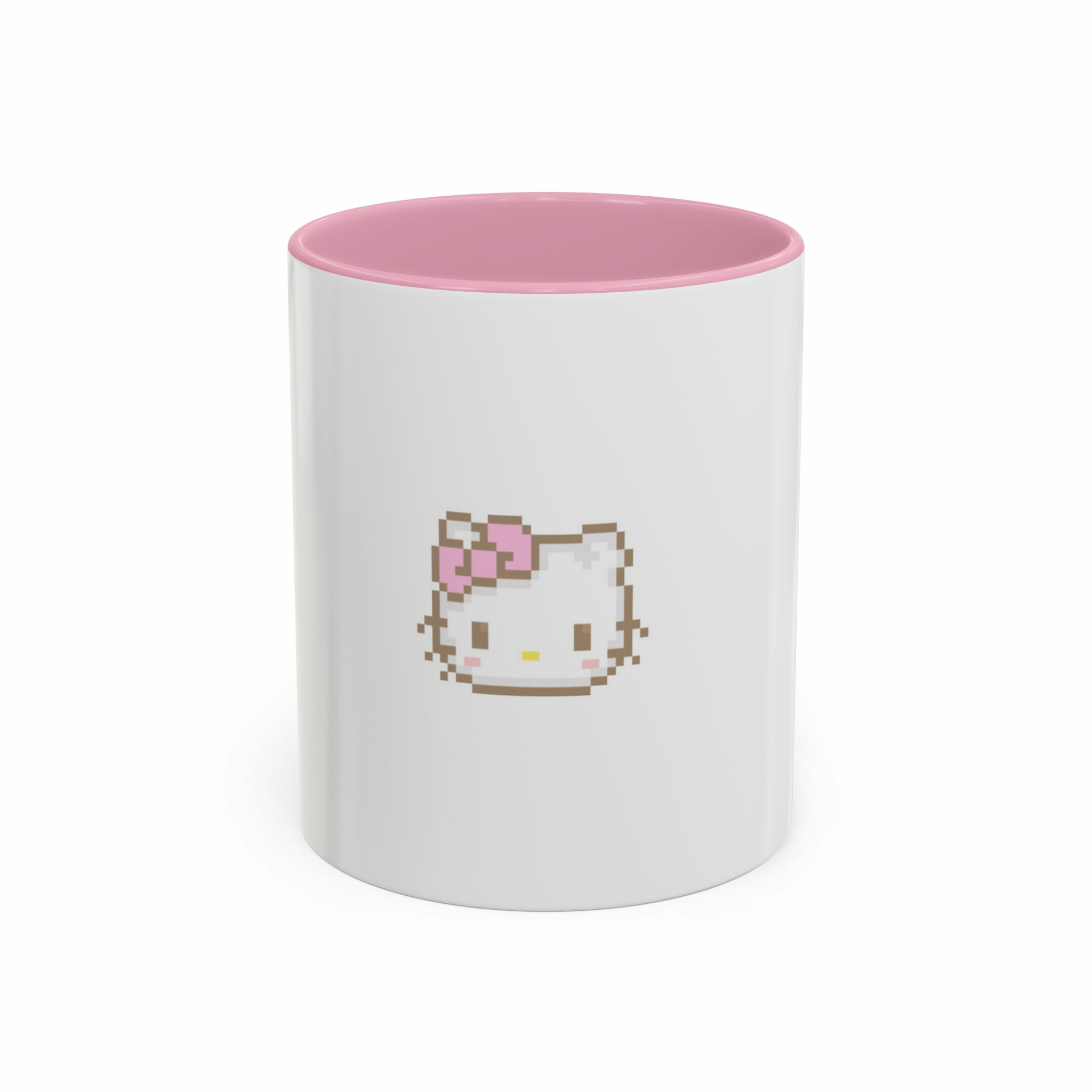 ماگ صورتی Hello Kitty پیکسلینمای روبرو - رنگ صورتی2