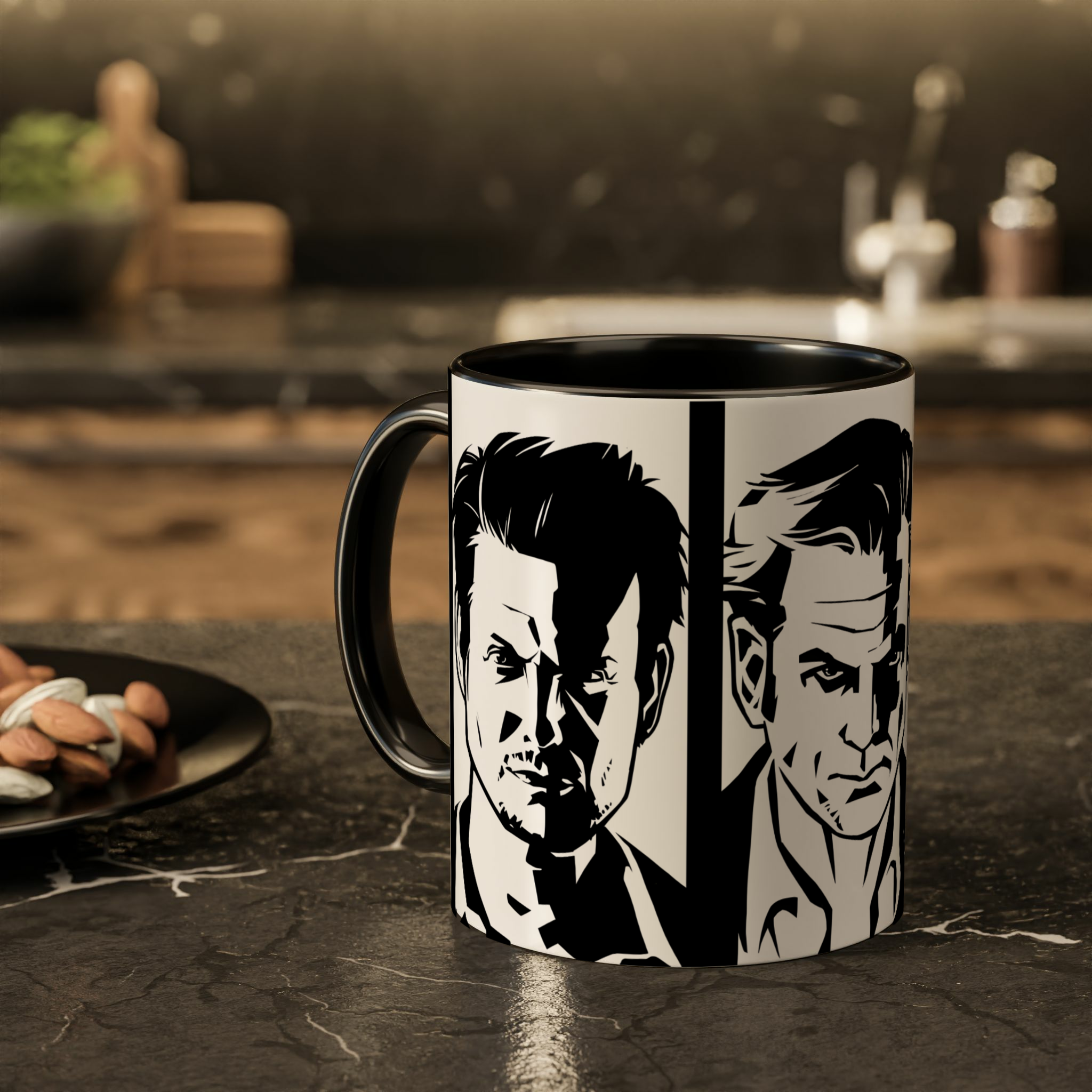 ماگ با طرح max payne trilogyزمینه ۲ - رنگ مشکی3