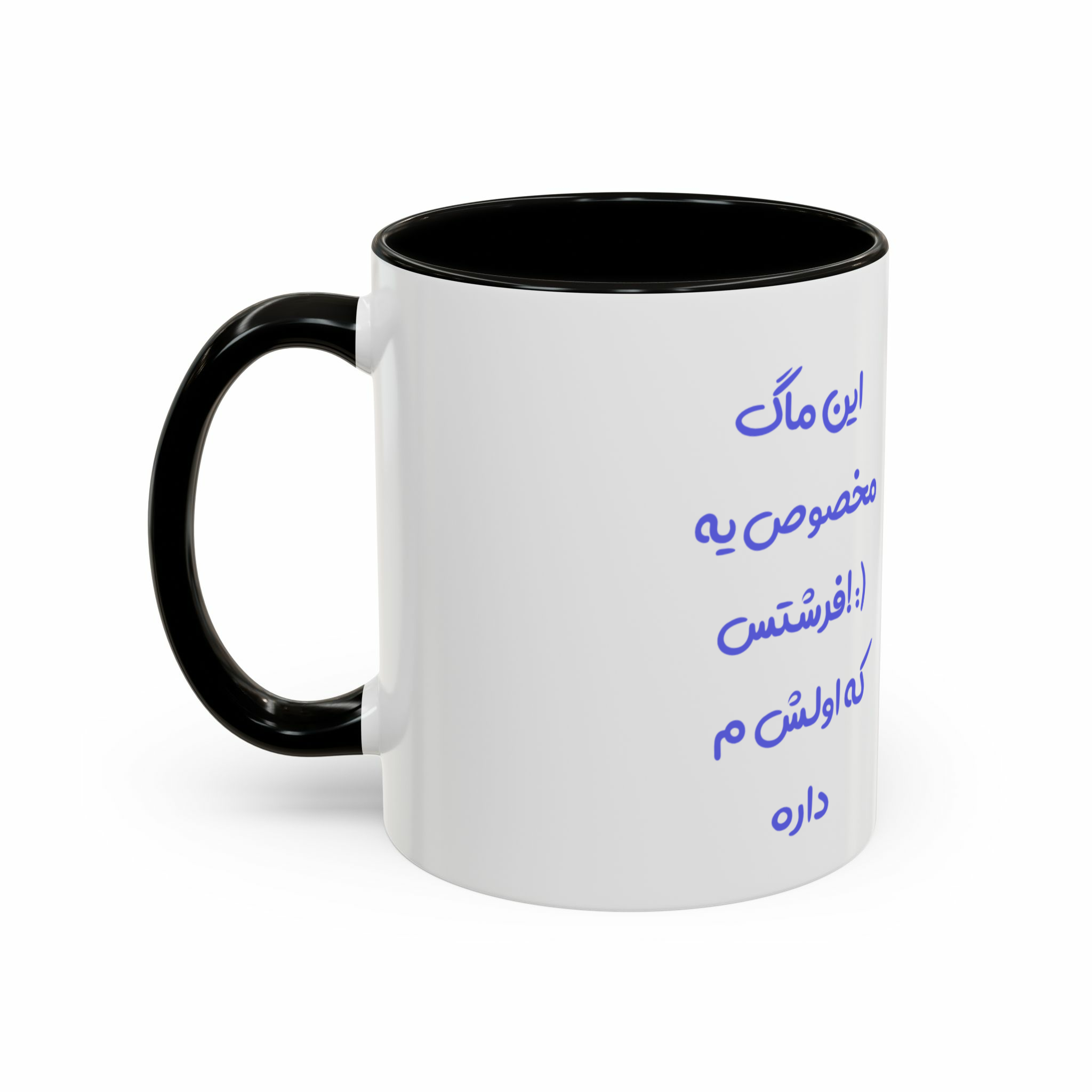 ماگ طرح فرشتهنمای چپ - رنگ مشکی1