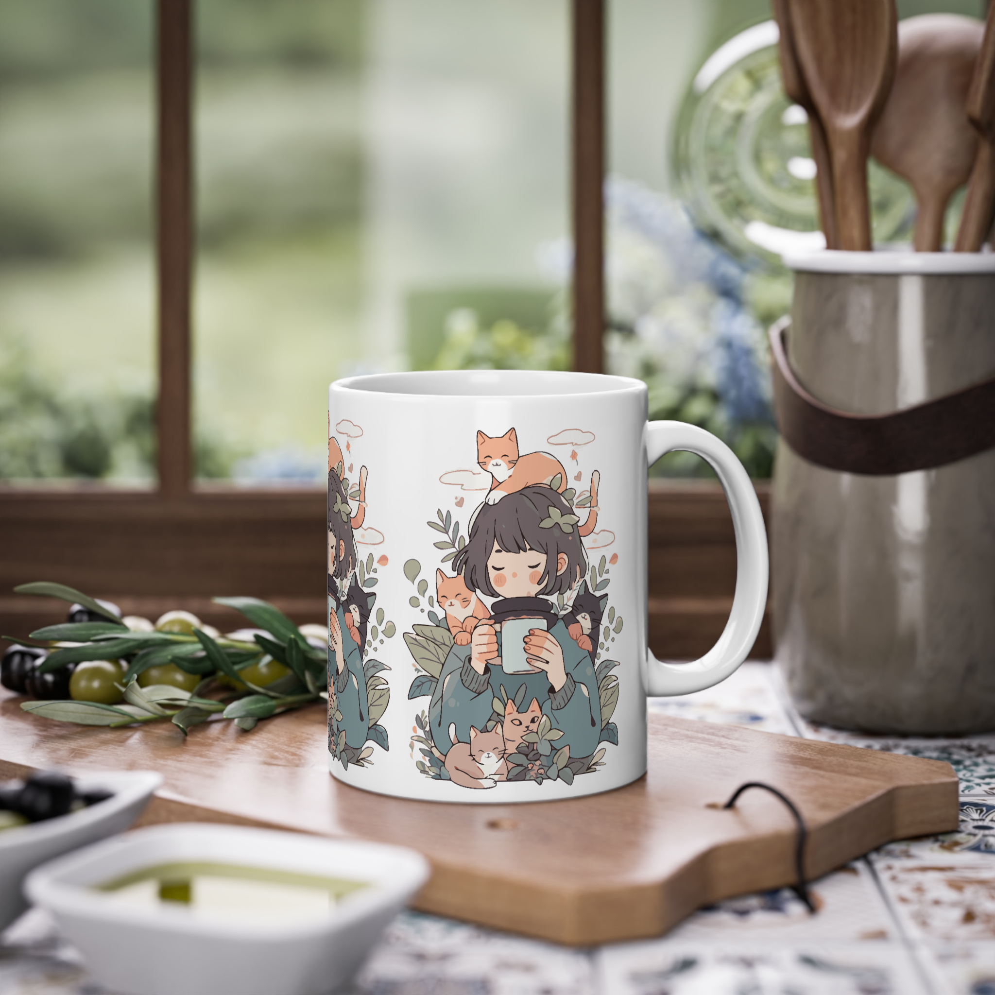 ماگ سرامیک طرح دخترانه فانتزیزمینه ۱2