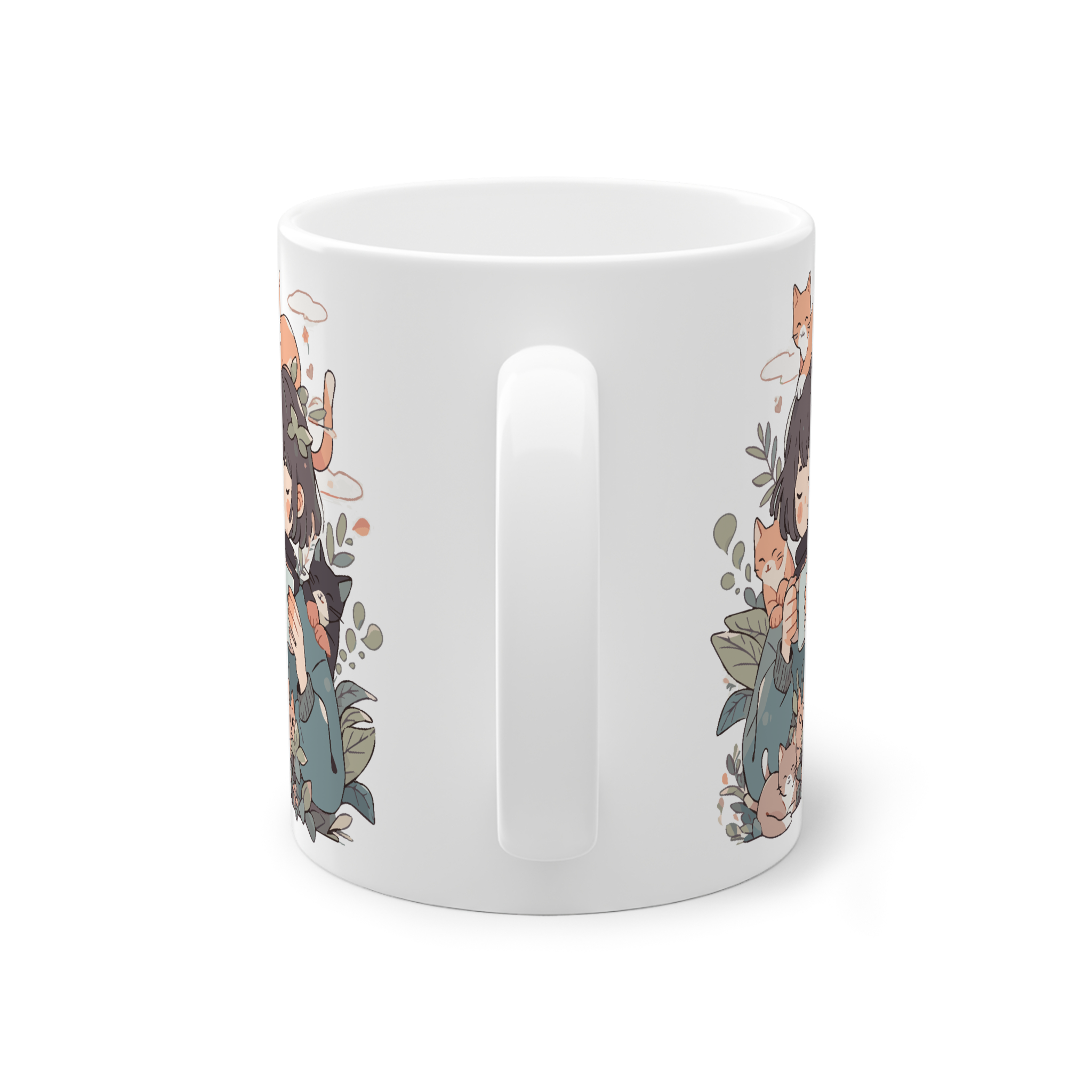 ماگ سرامیک طرح دخترانه فانتزینمای پشت1