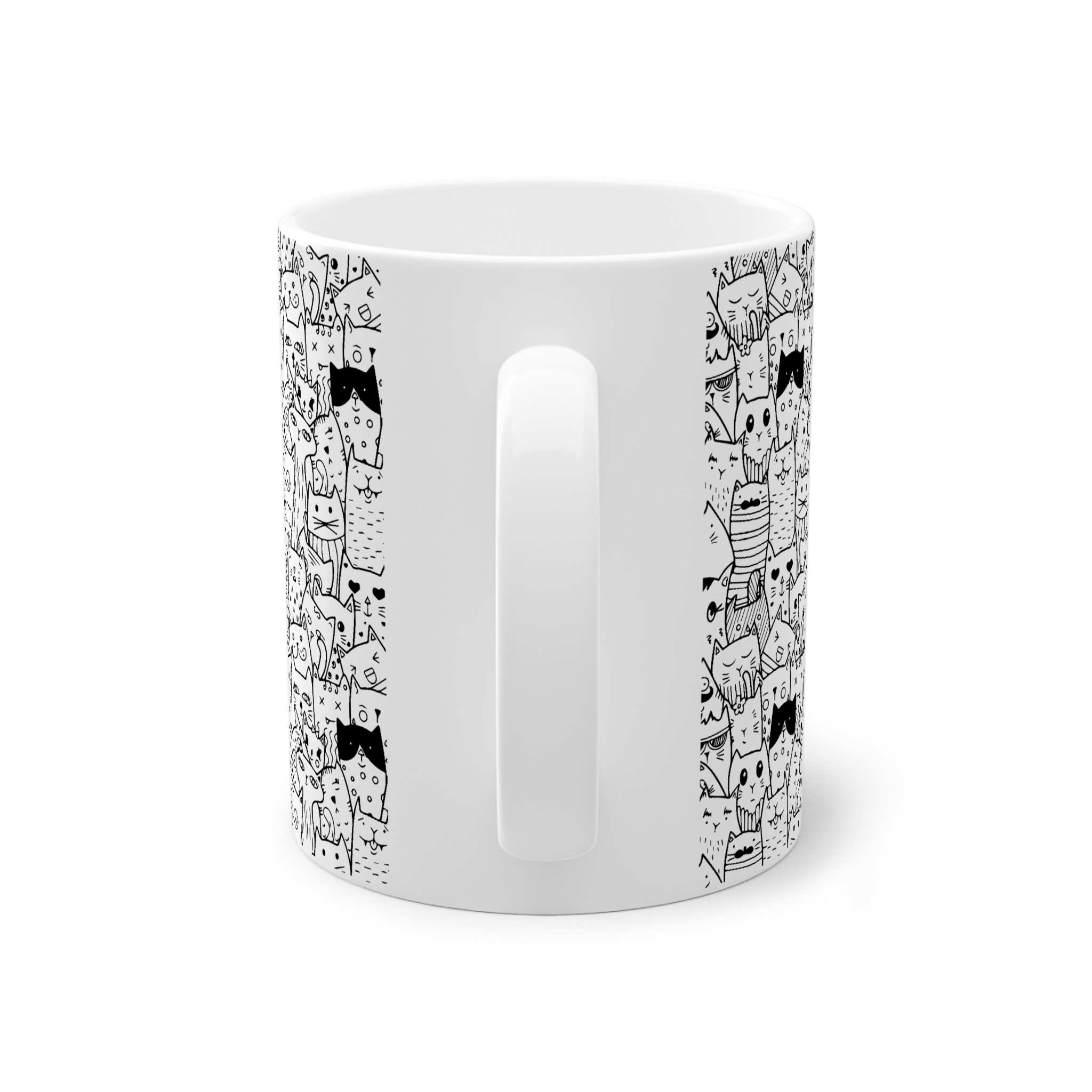 ماگ سرامیک طرح پترن گربهنمای پشت3