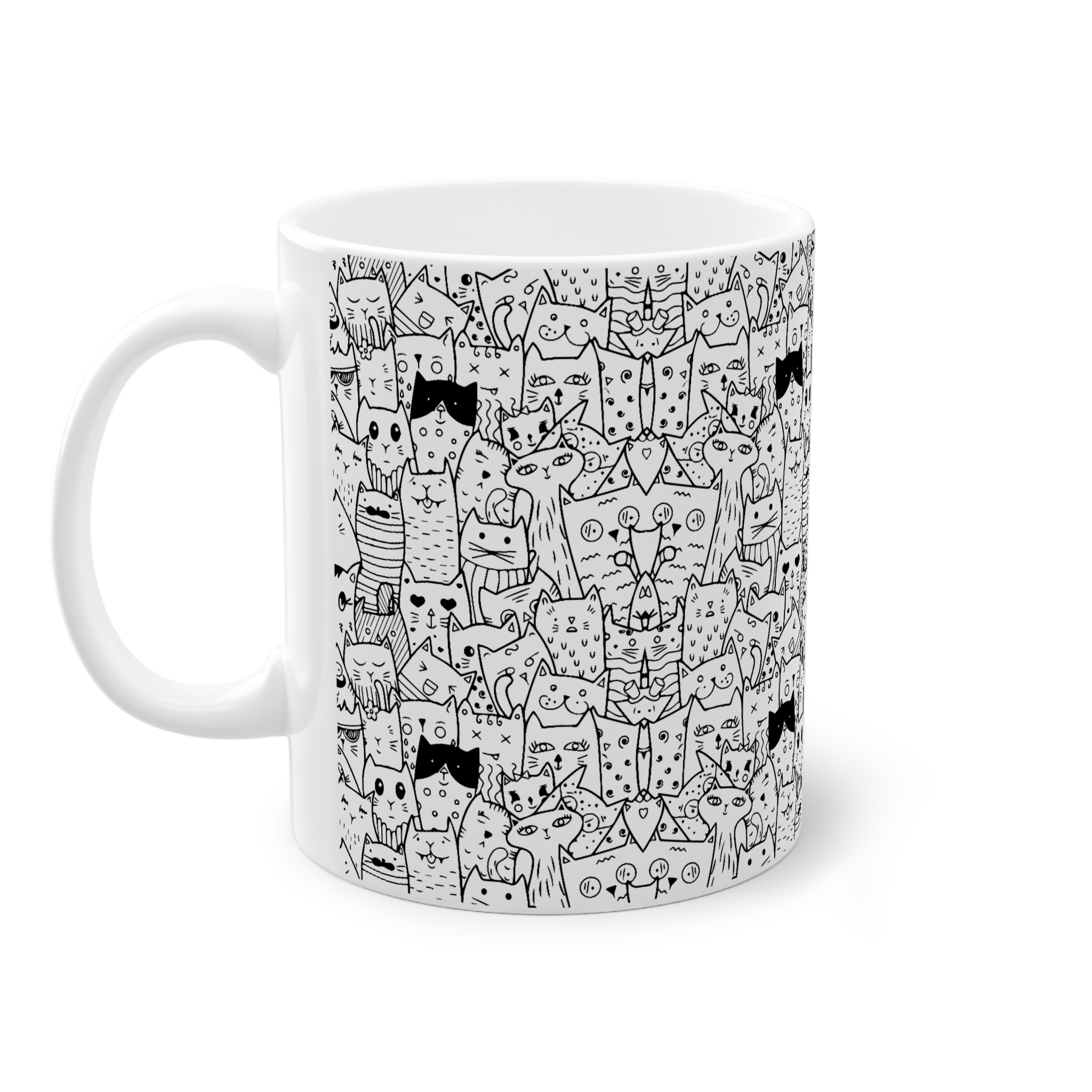 ماگ سرامیک طرح پترن گربهنمای چپ2