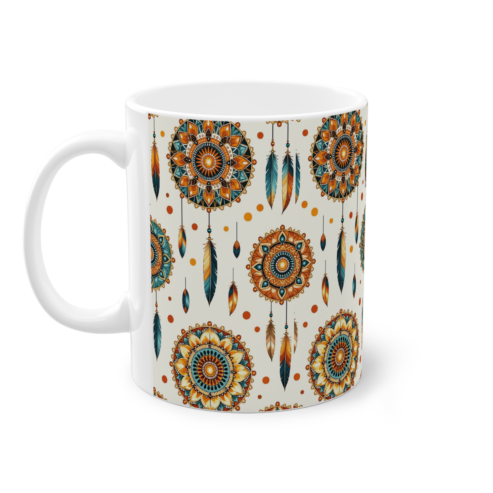 ماگ سرامیک طرح پترن اسلیمی زیبانمای چپ4