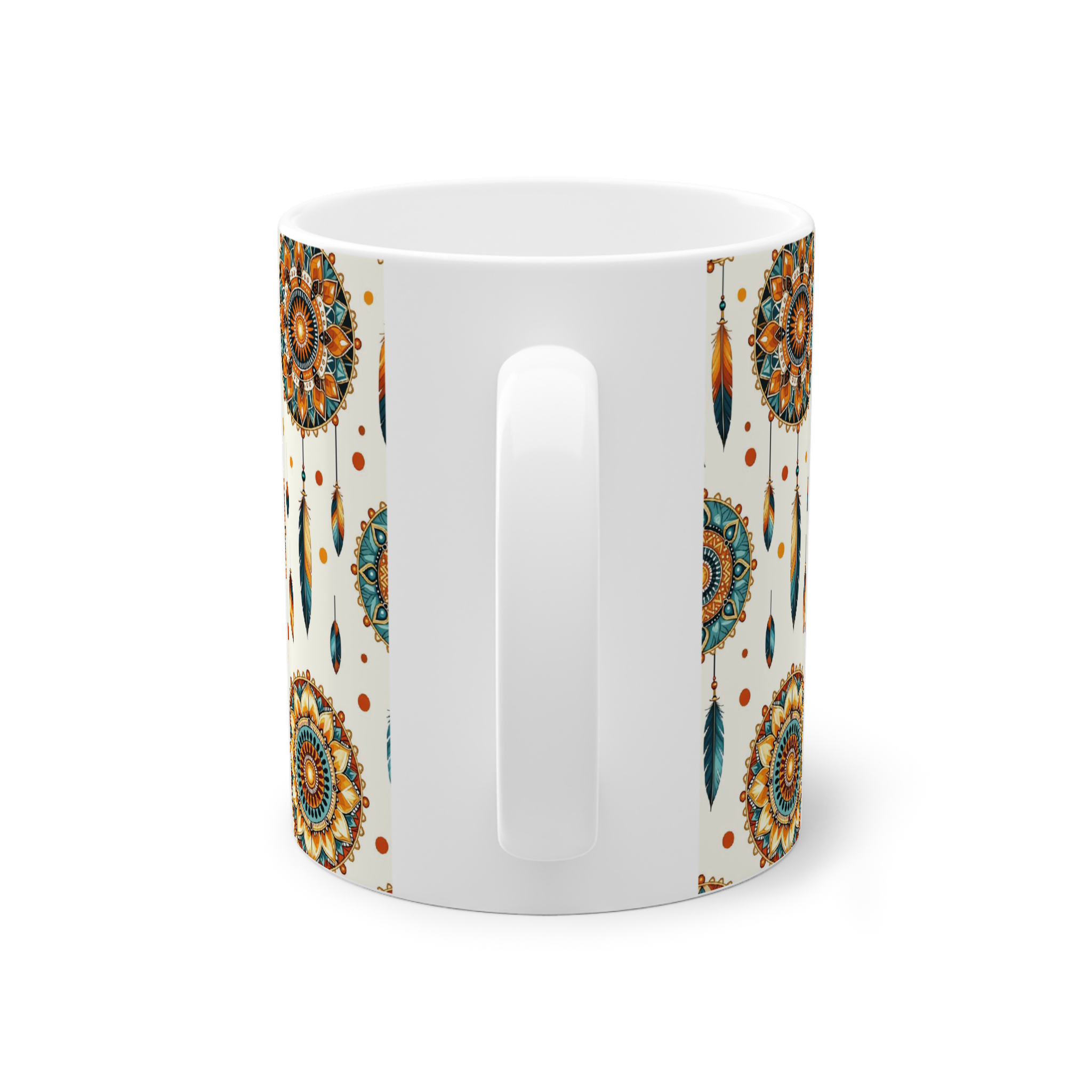 ماگ سرامیک طرح پترن اسلیمی زیبانمای پشت2