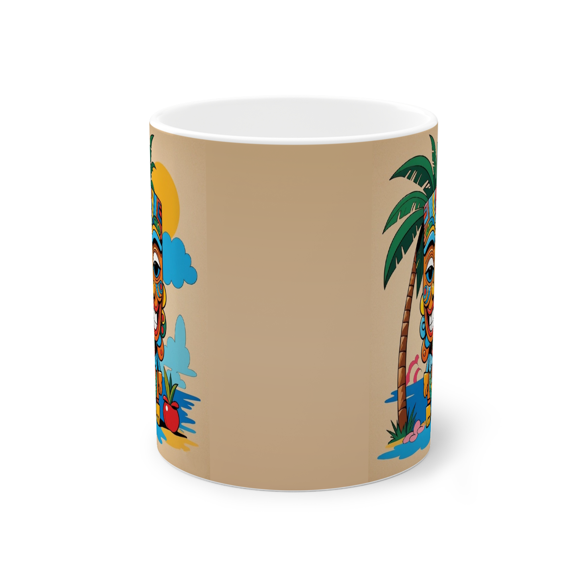 ماگ سرامیک طرح ماسک فانتزینمای روبرو1