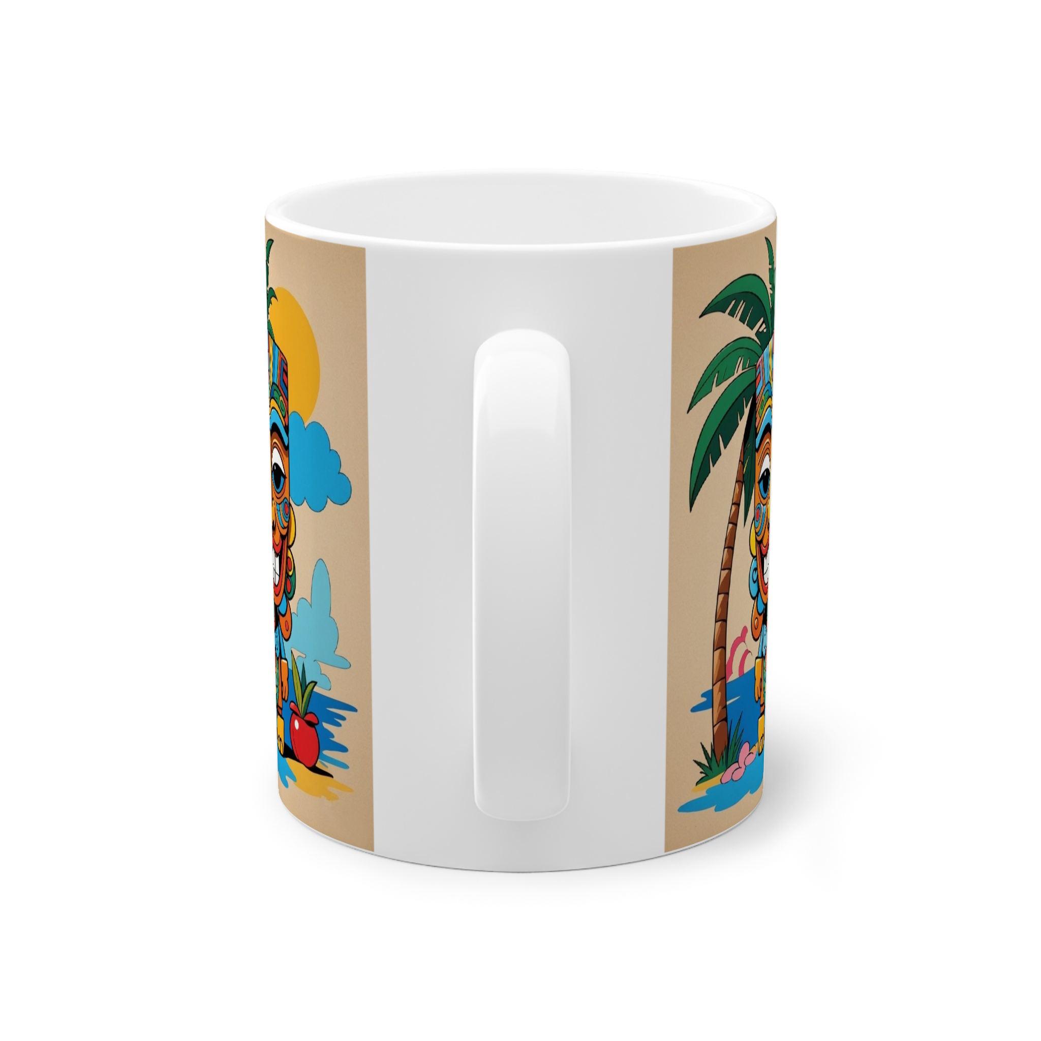 ماگ سرامیک طرح ماسک فانتزینمای پشت2