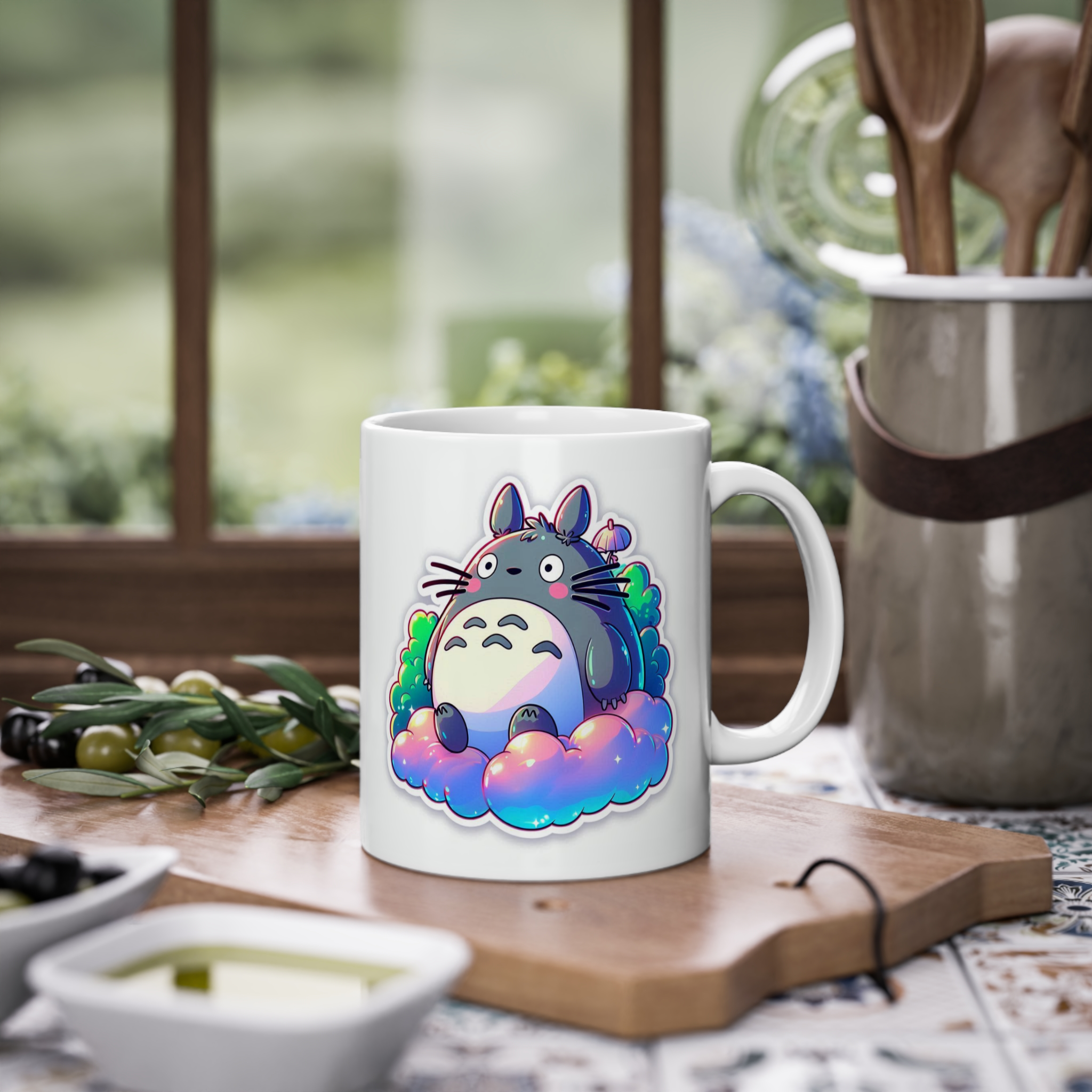 ماگ سرامیک طرح کارتونی انیمه ای  تورو toroزمینه ۱1