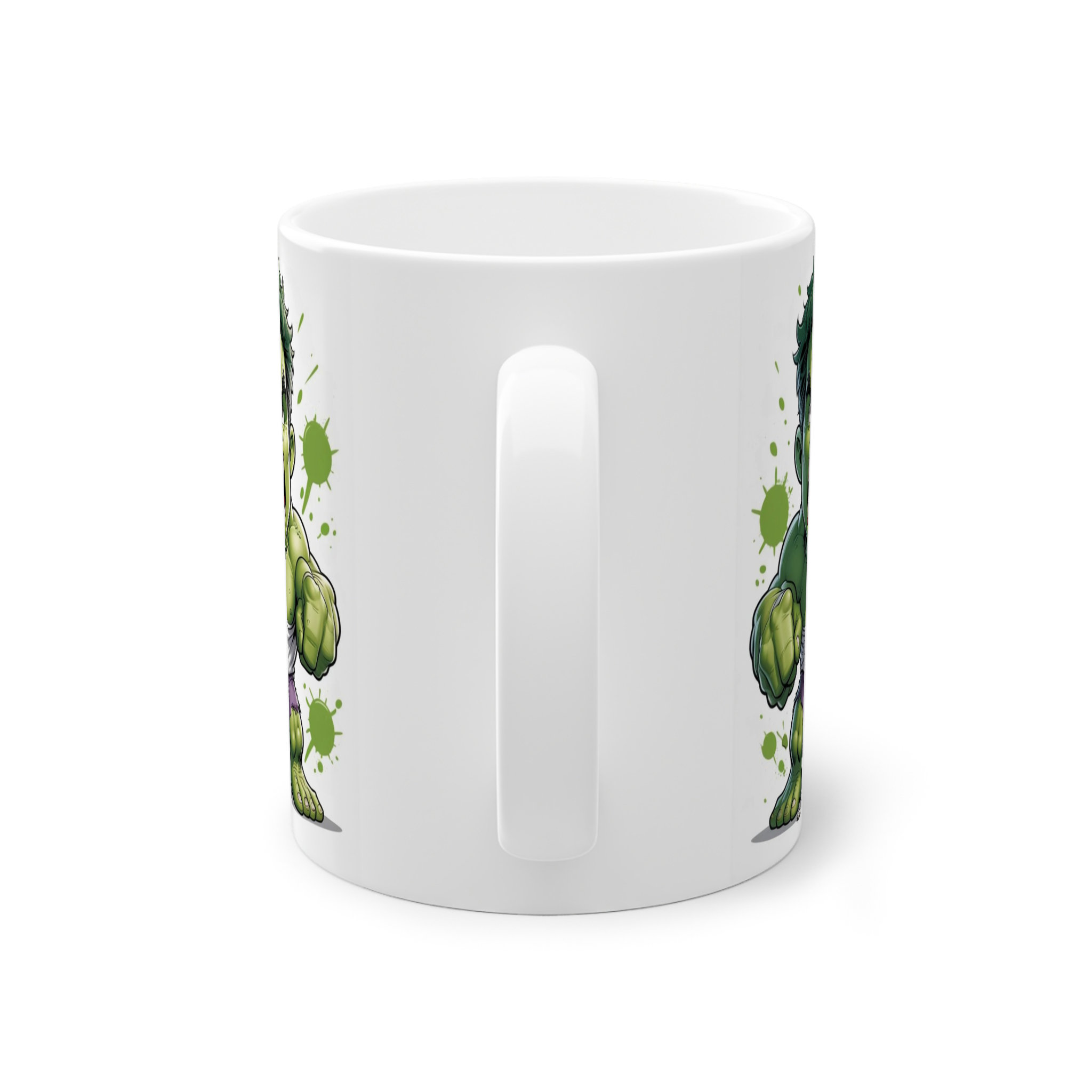 ماگ سرامیک طرح مرد سبزنمای پشت1