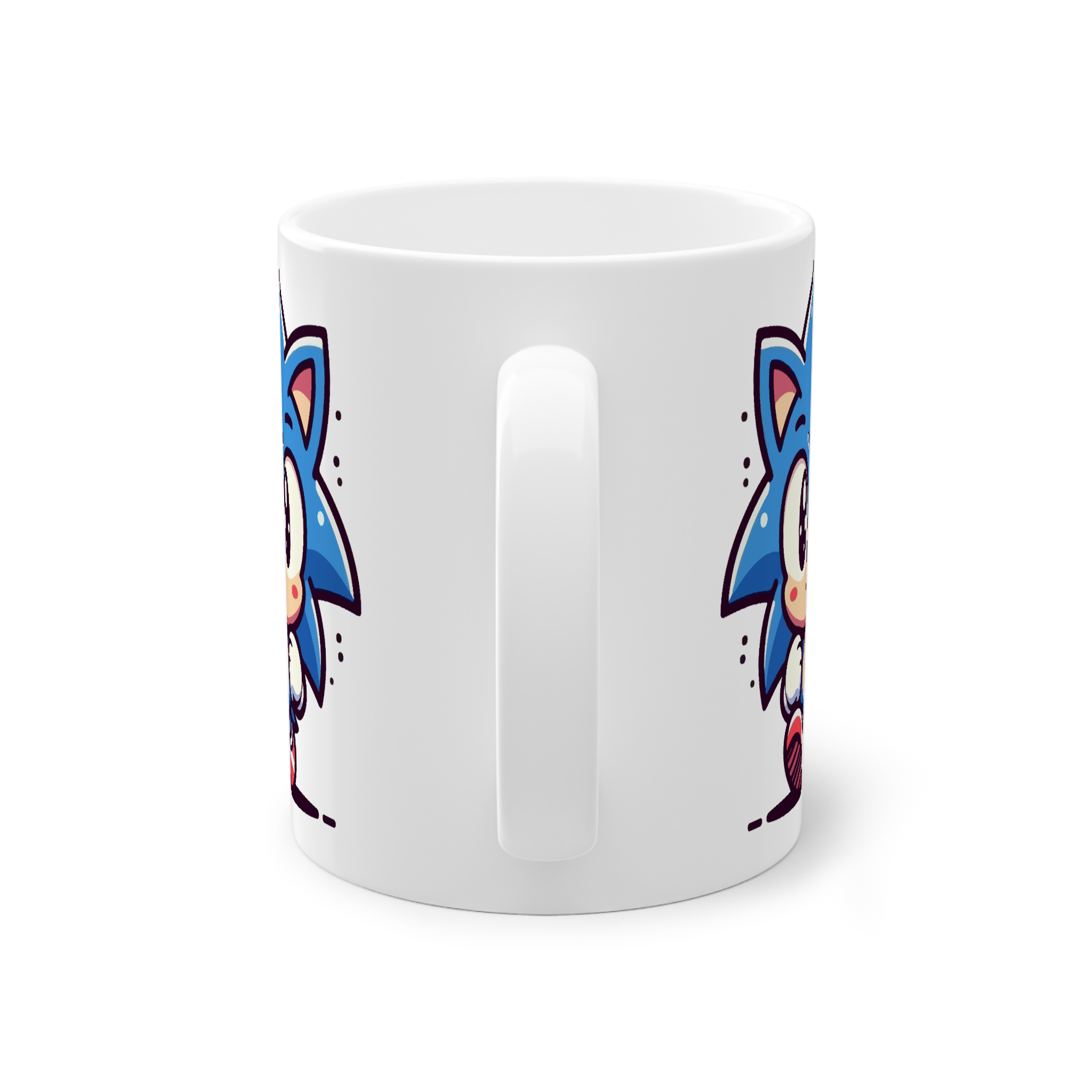 ماگ سرامیک طرح کارتونی سونیکنمای پشت1